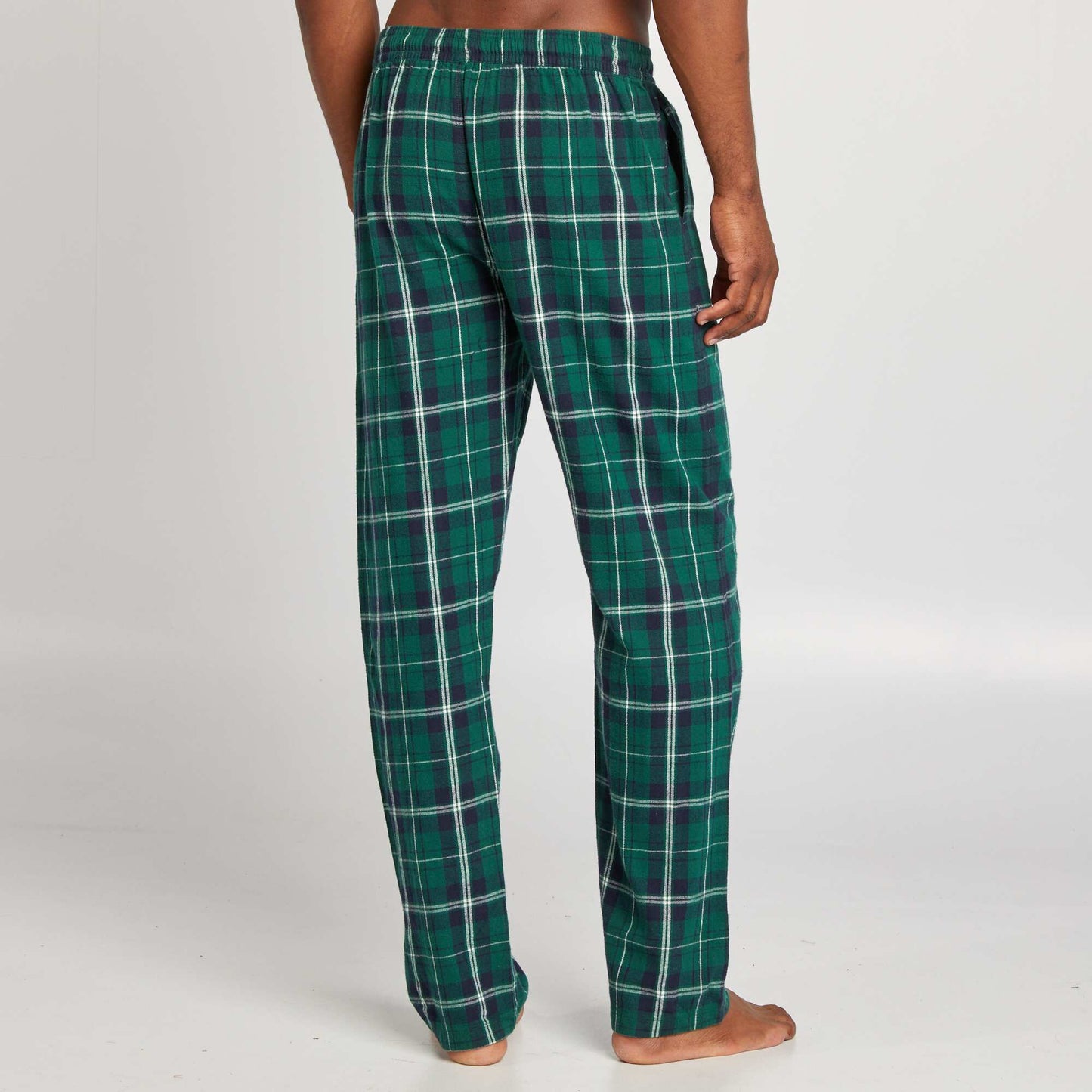 Pantalon pyjama en flanelle Vert