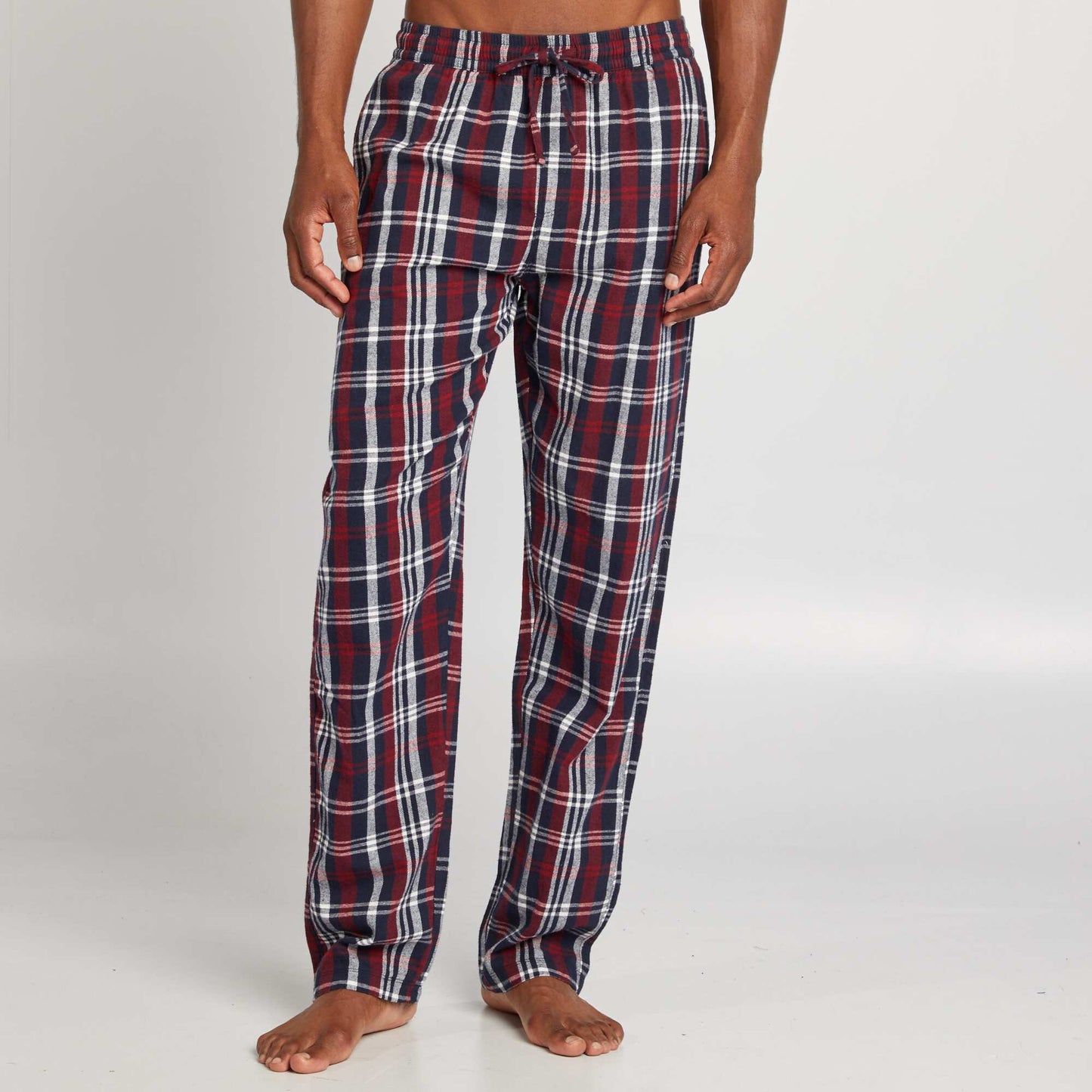 Pantalon pyjama en flanelle Rouge