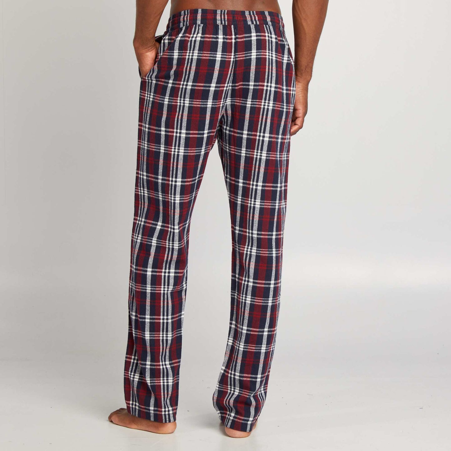 Pantalon pyjama en flanelle Rouge