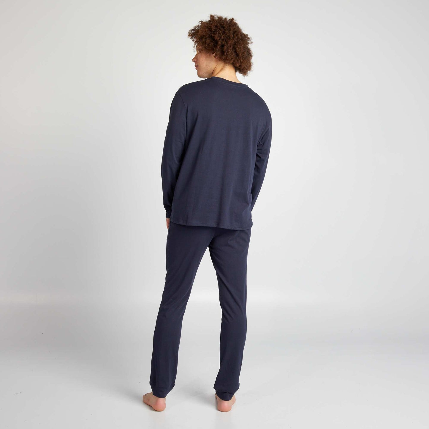 Ensemble pyjama long short + t-shirt - 2 pi ces Bleu