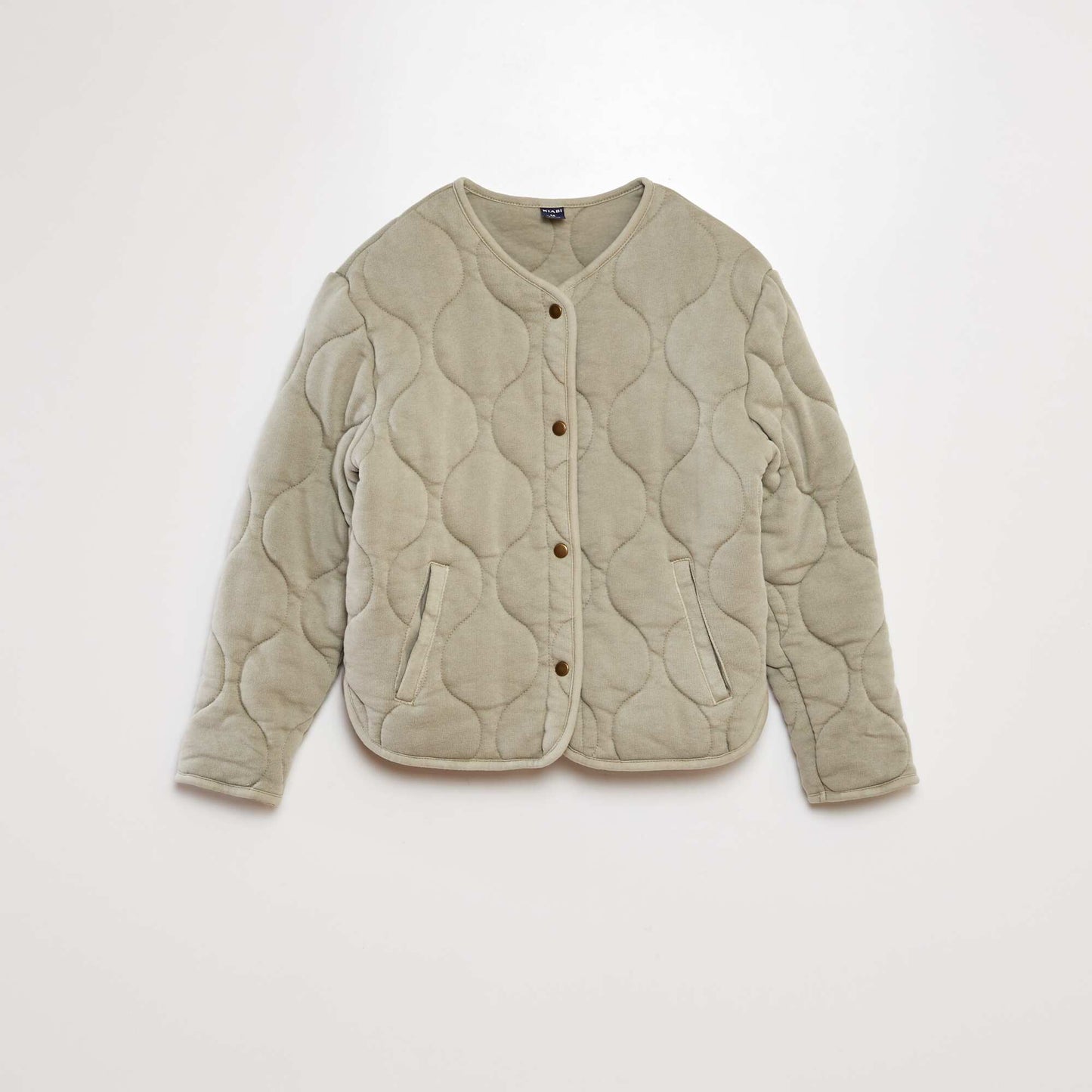 Blouson quilt Vert/gris