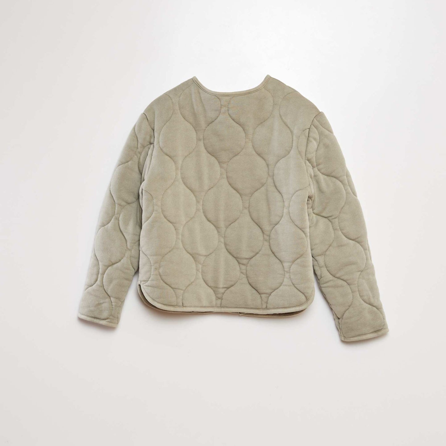 Blouson quilt Vert/gris