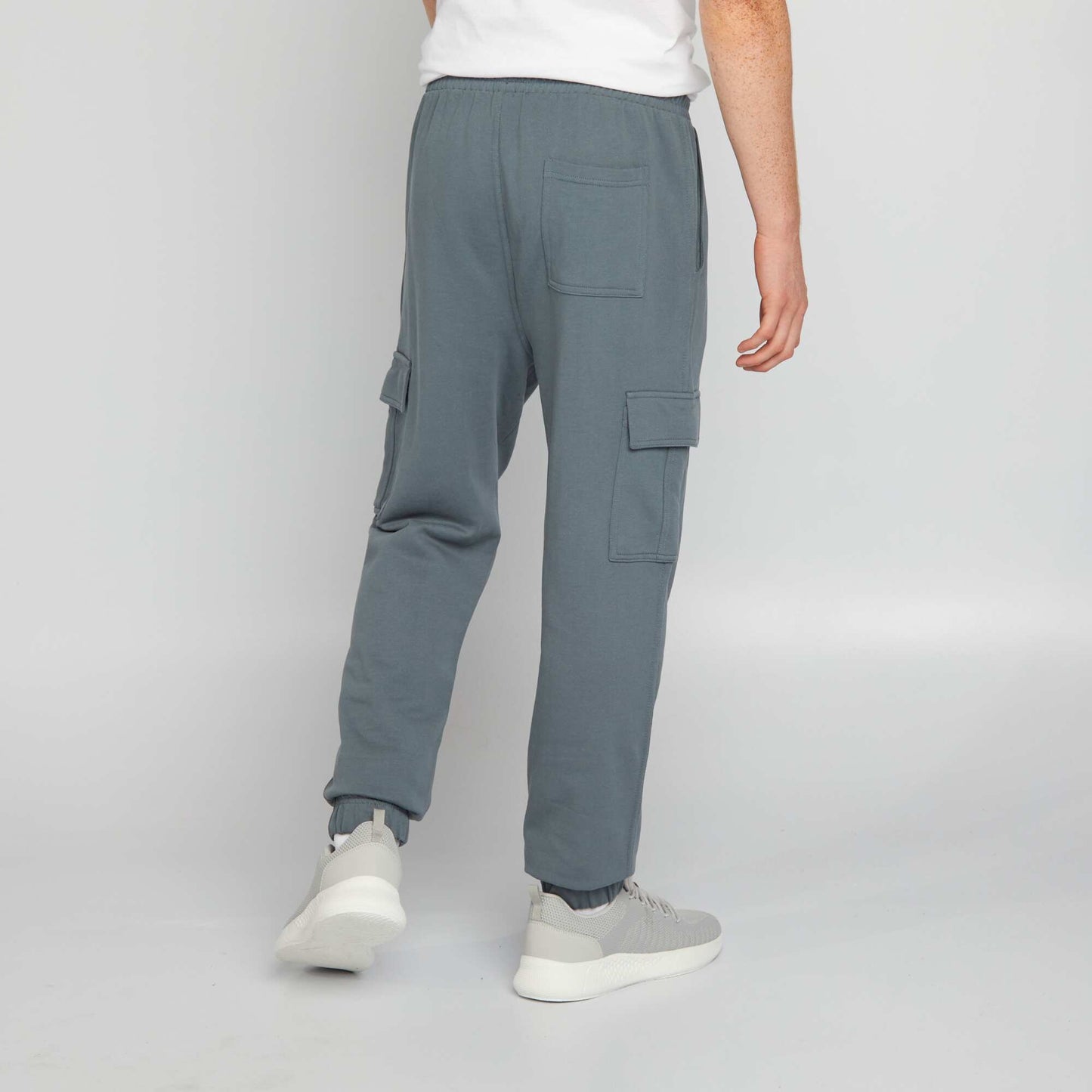 Pantalon de jogging avec poches sur les c t s Bleu