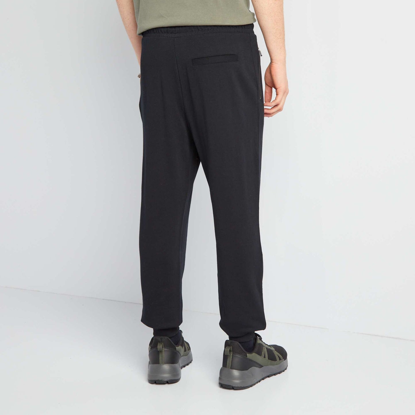 Pantalon de jogging en molleton l ger noir