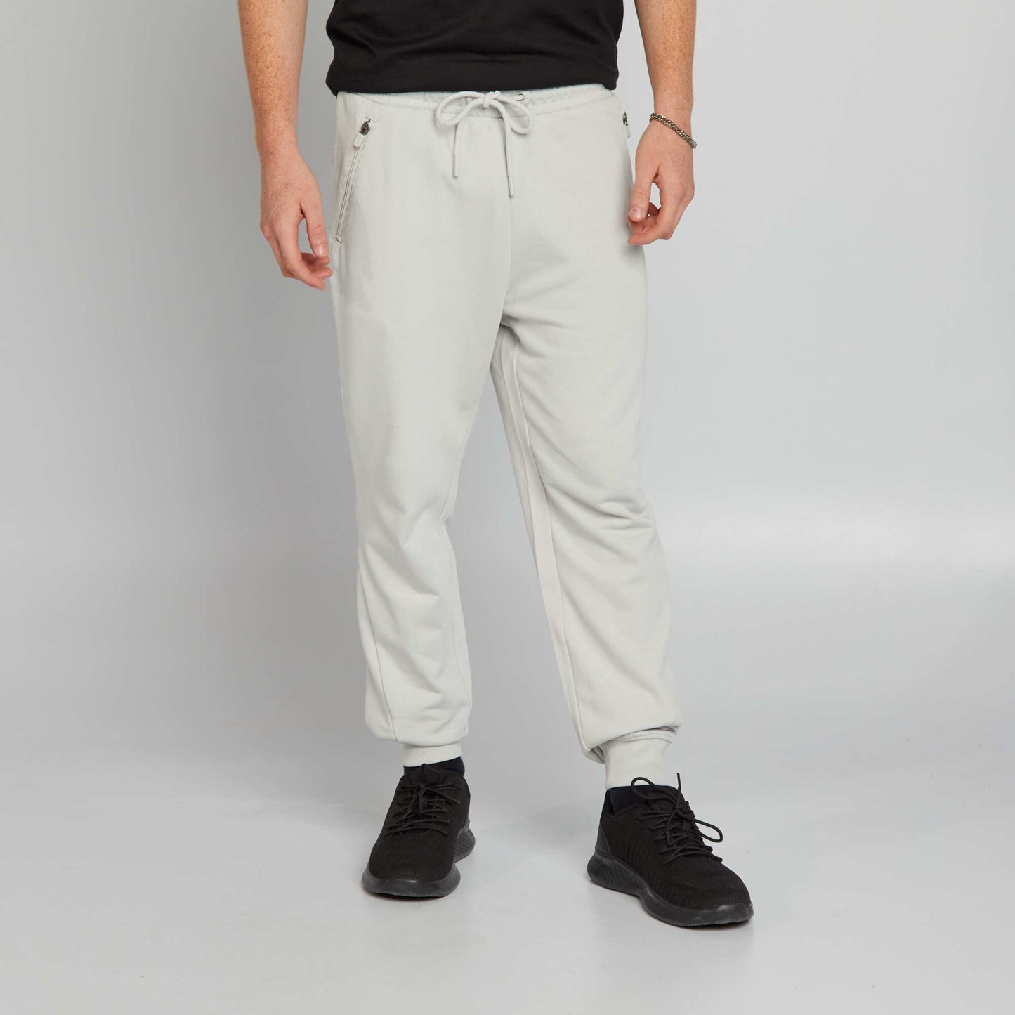 Pantalon de jogging en molleton l ger Gris