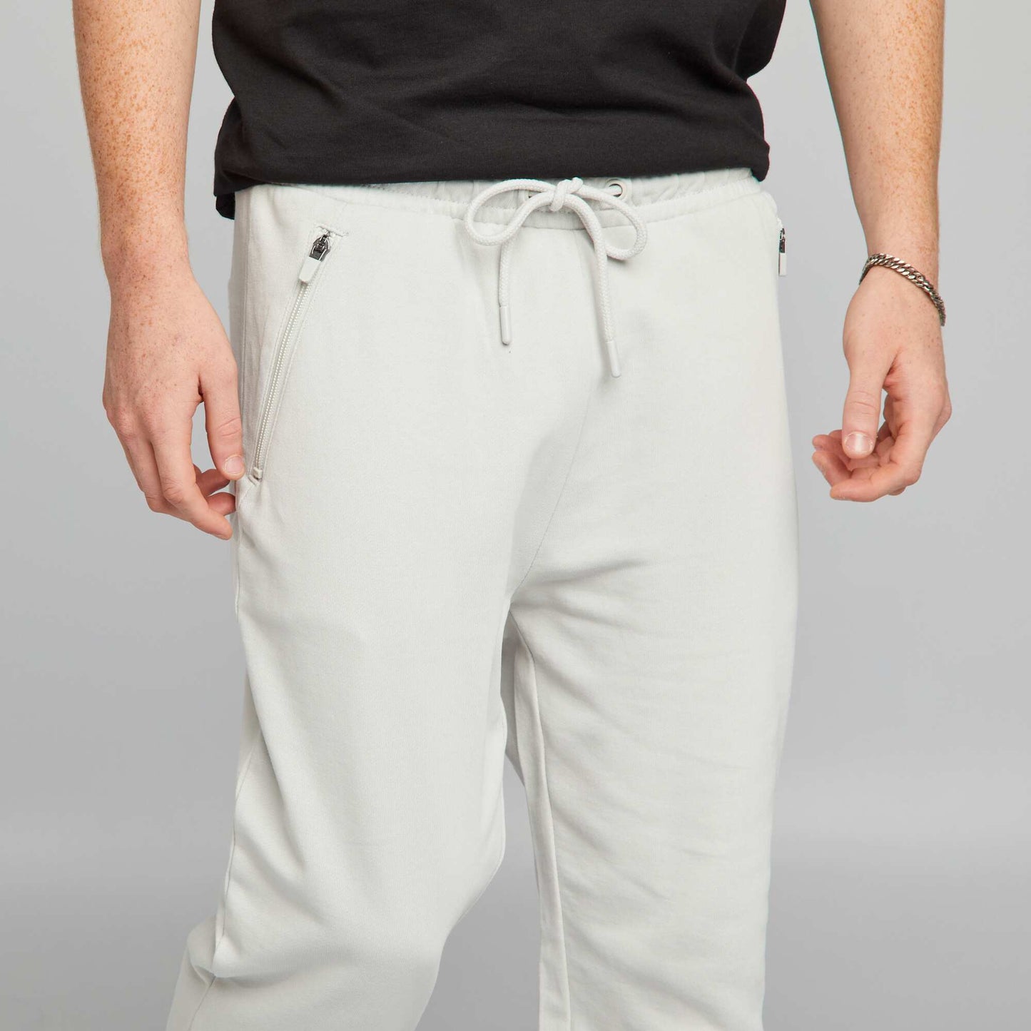 Pantalon de jogging en molleton l ger Gris