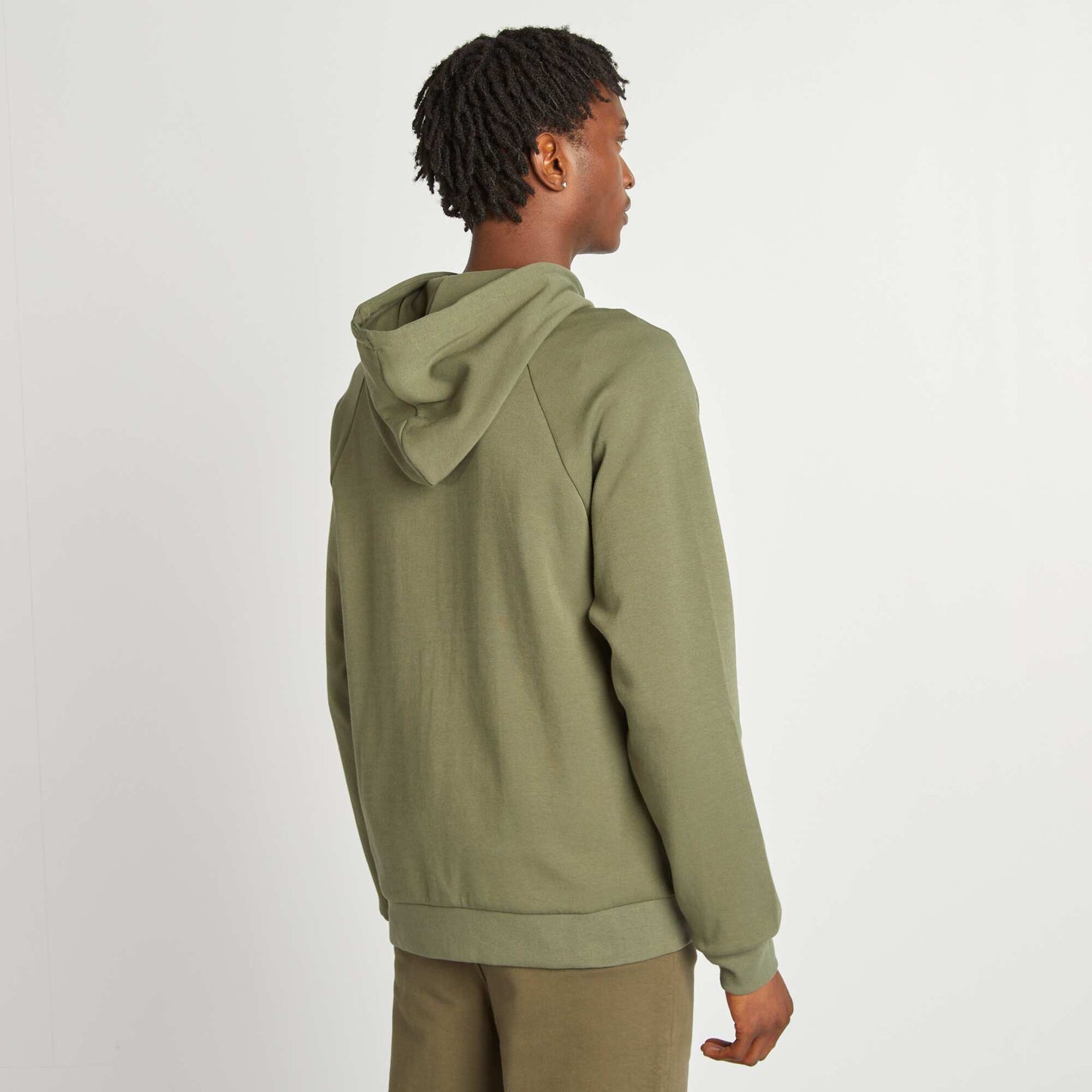 Sweat à capuche zippé en néoprène VERT