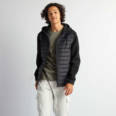 Sweat matelass capuche noir