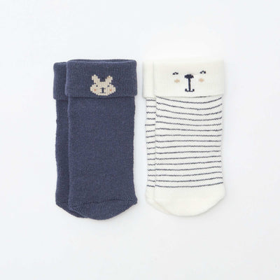 Lot de 2 paires chaussettes BLEU