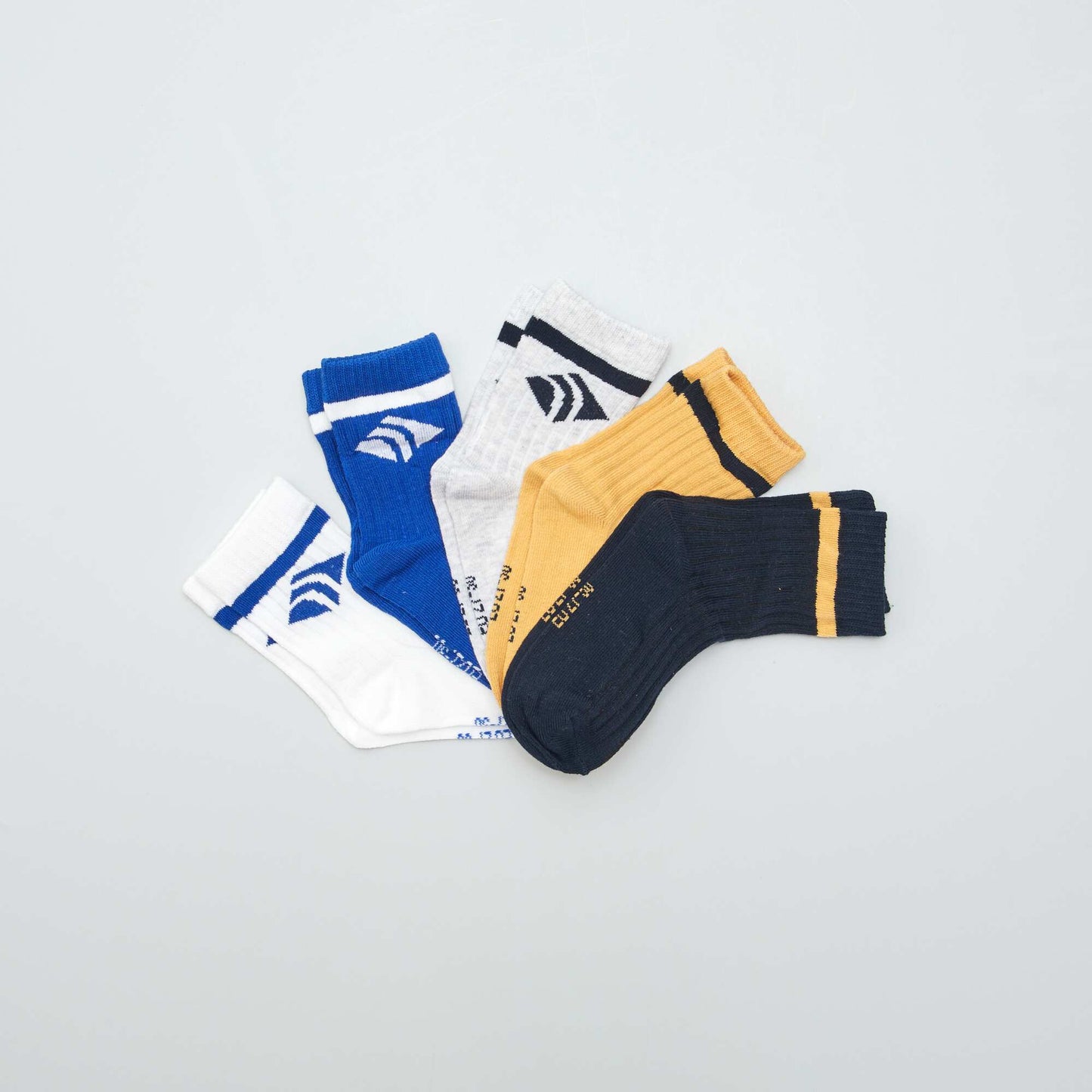 Lot de 5 chaussettes ludiques Bleu