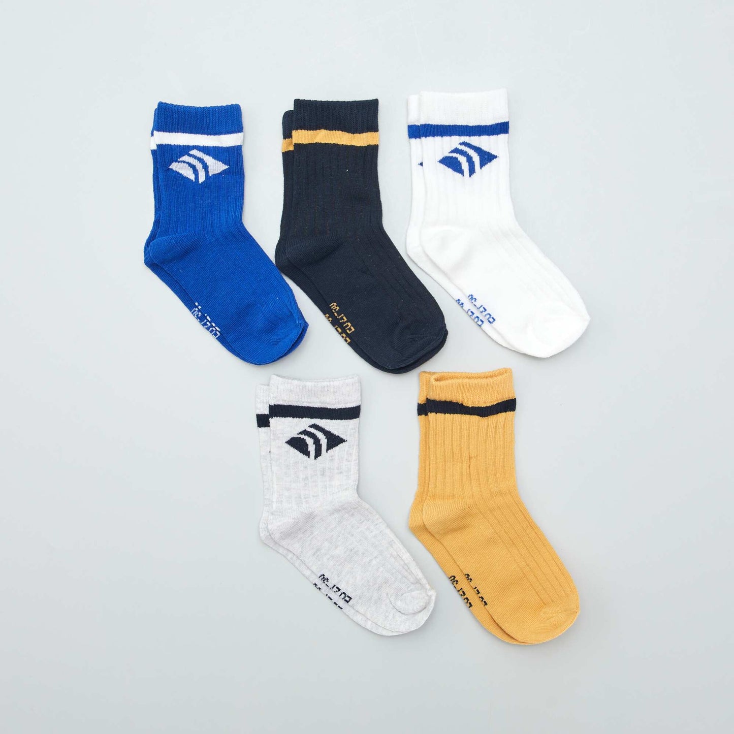 Lot de 5 chaussettes ludiques Bleu