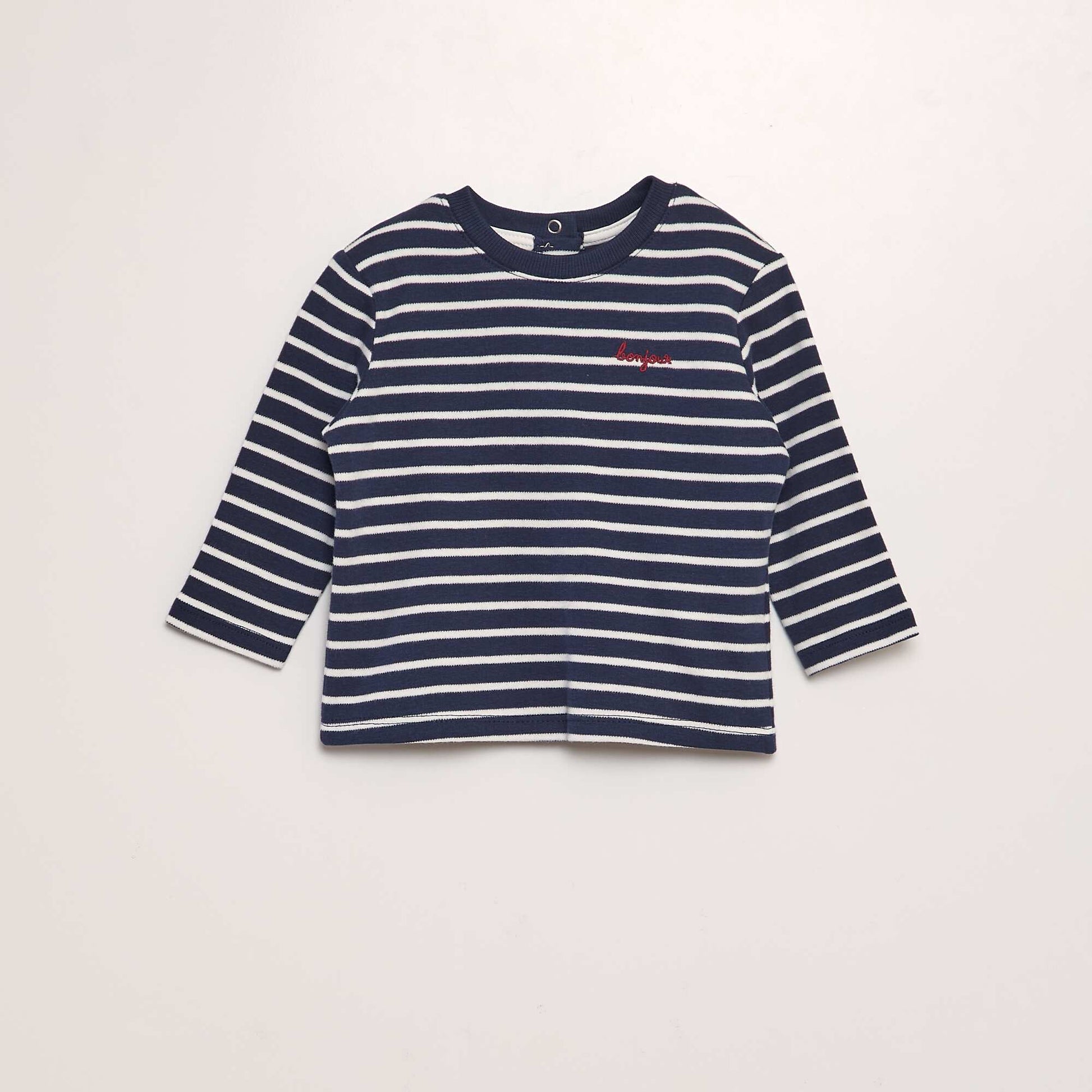 T-shirt rayures Bleu