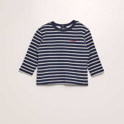T-shirt rayures Bleu