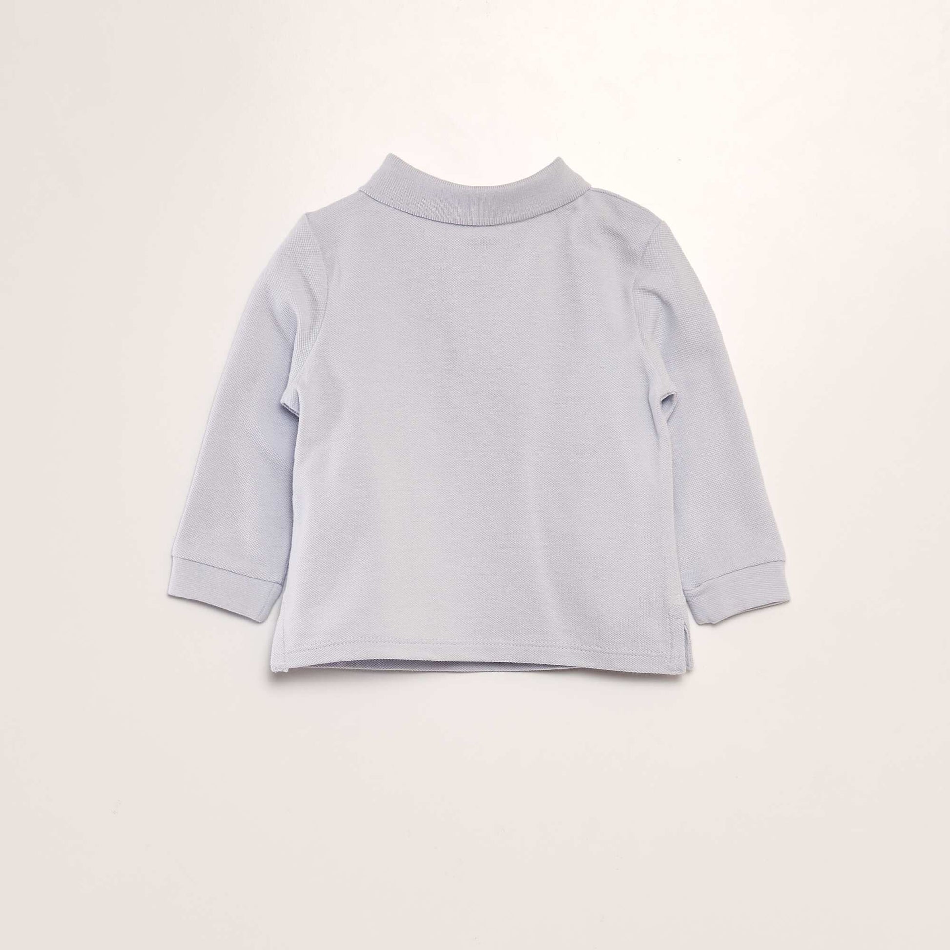 Polo manches longues Bleu