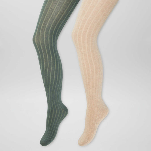 Collants unis et chauds Vert