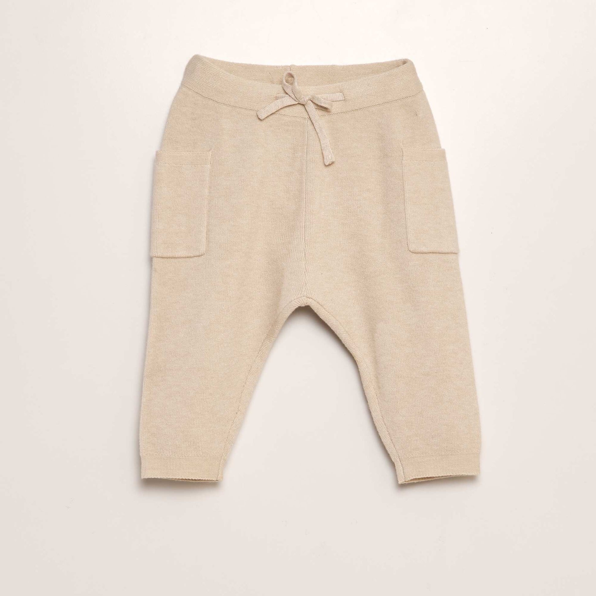 Ensemble pull + pantalon en maille - 2 pi ces Marron