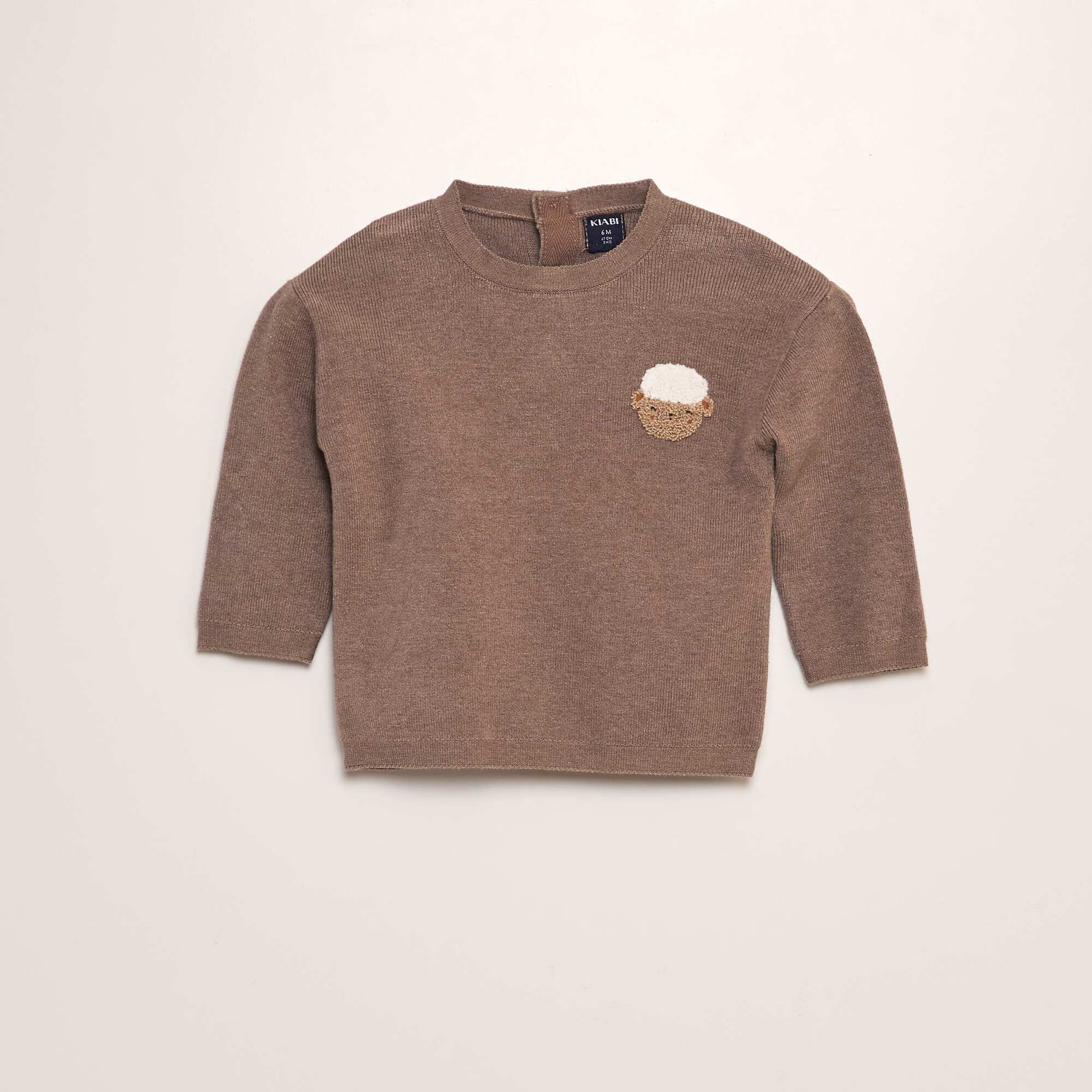 Ensemble pull + pantalon en maille - 2 pi ces Beige