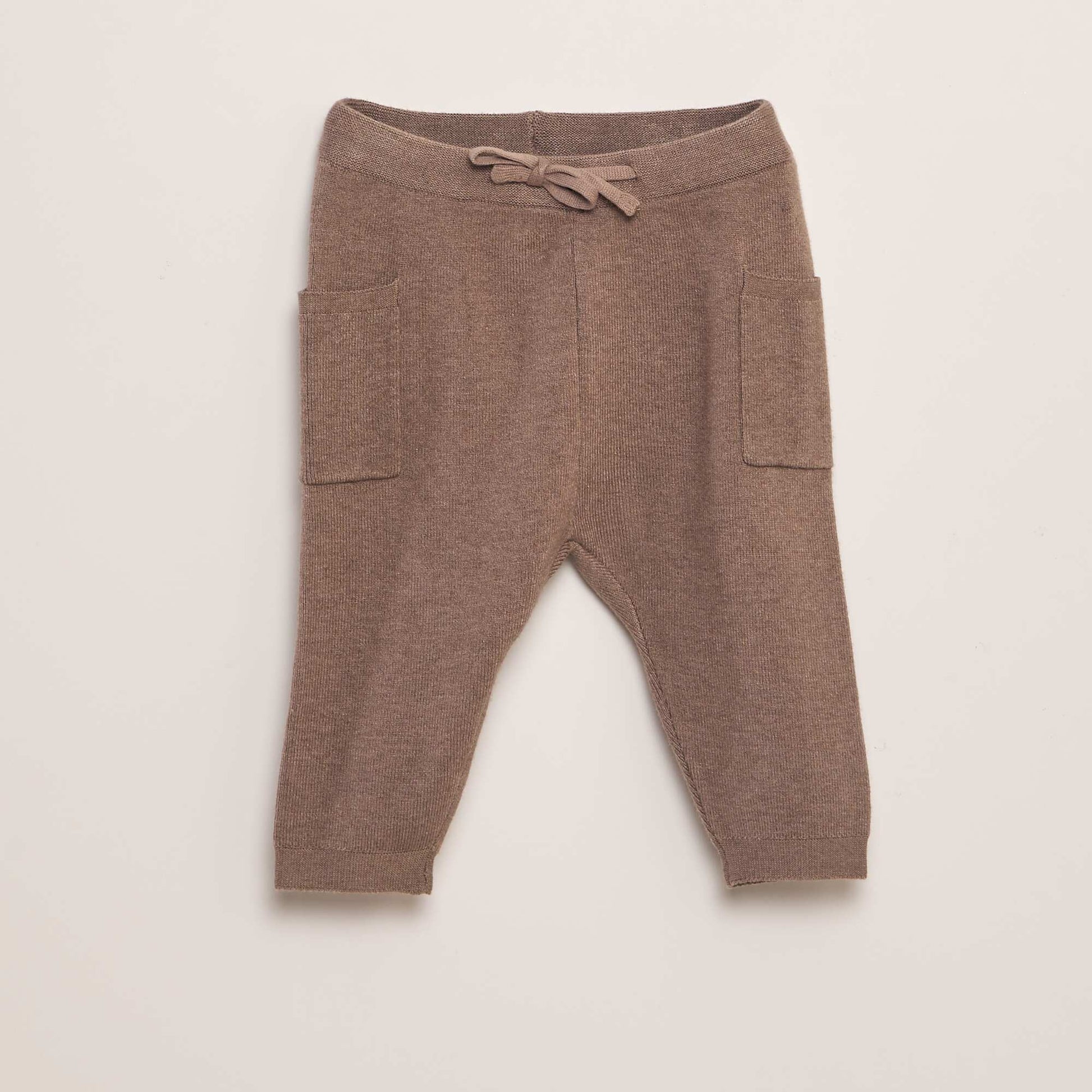 Ensemble pull + pantalon en maille - 2 pi ces Beige