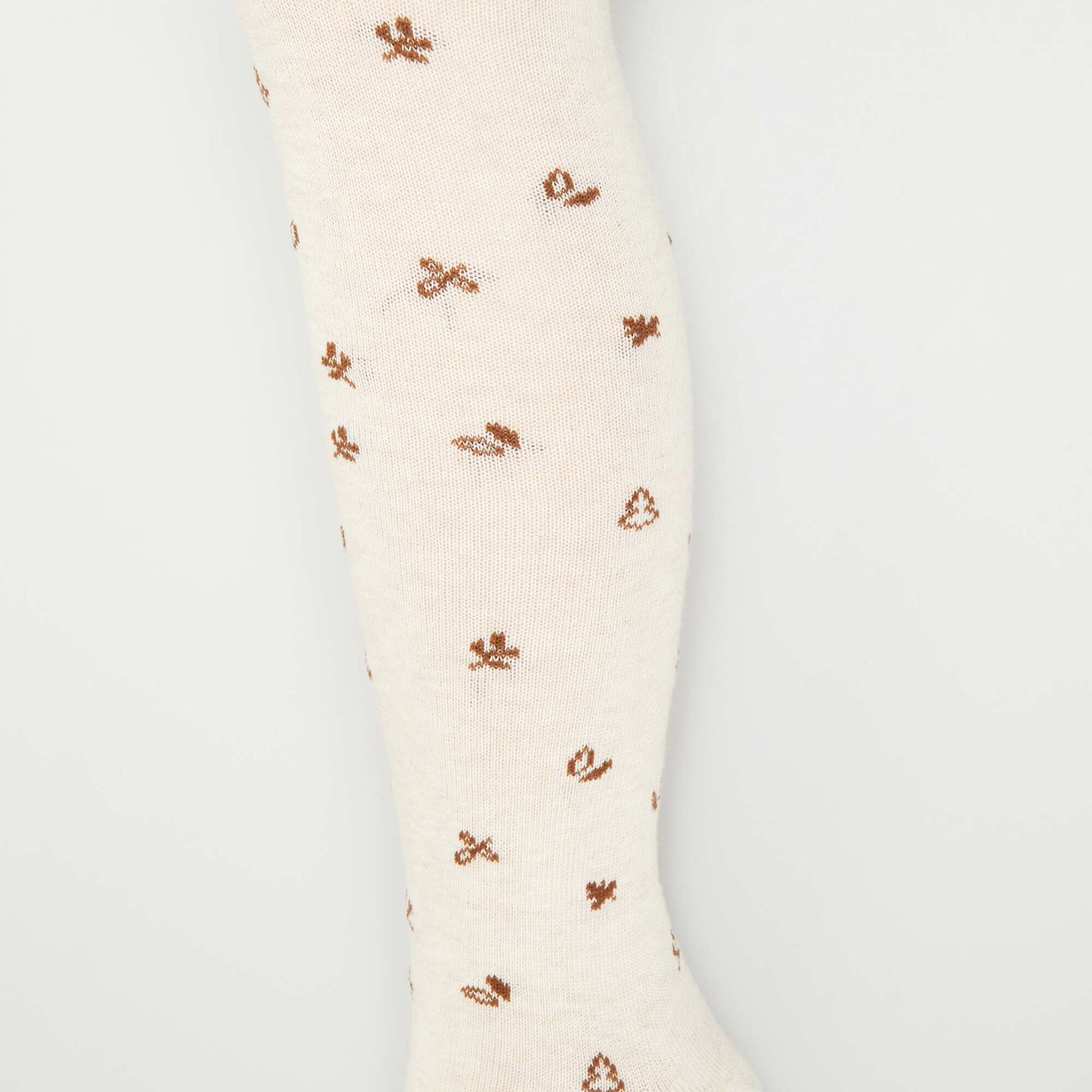 Lot de 2 collants chauds 'animaux' ORANGE