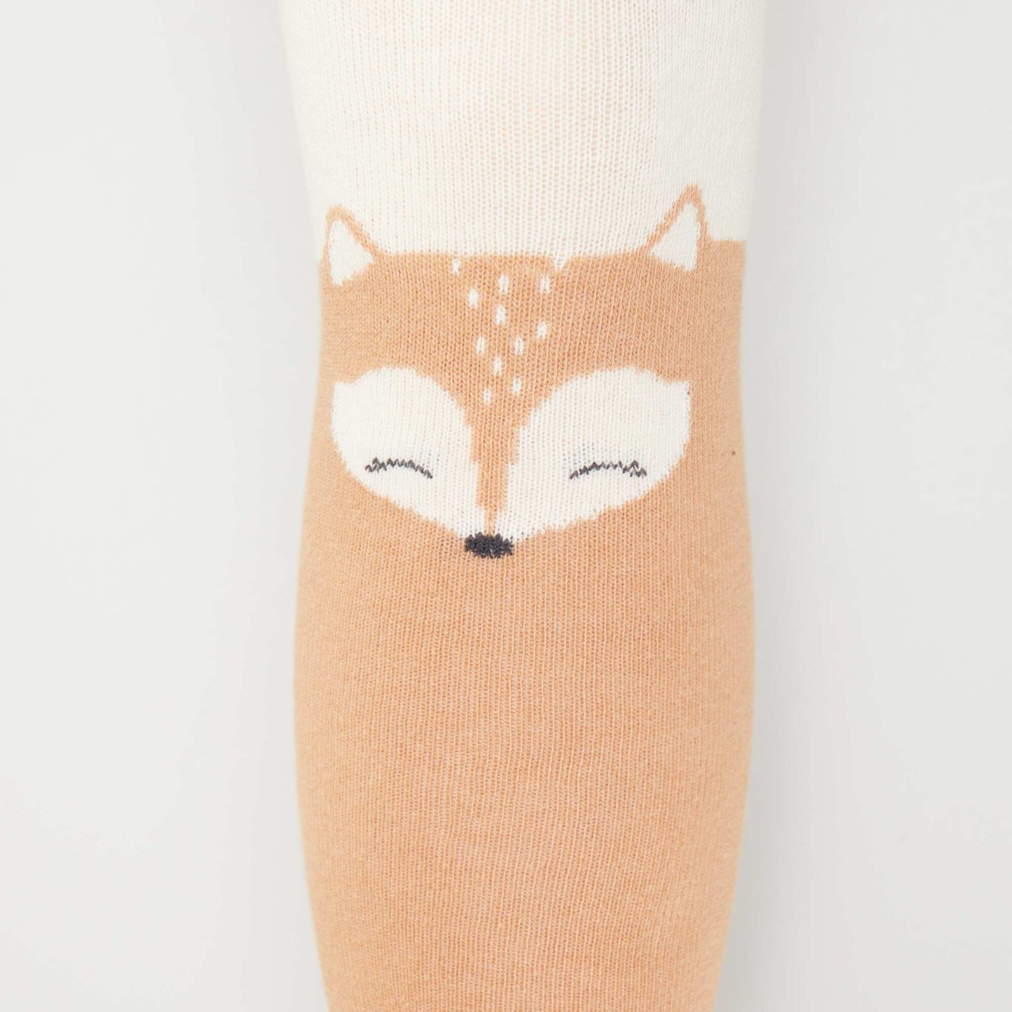 Lot de 2 collants chauds 'animaux' ORANGE