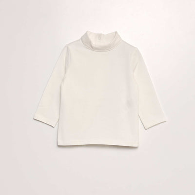Sous-pull en jersey blanc