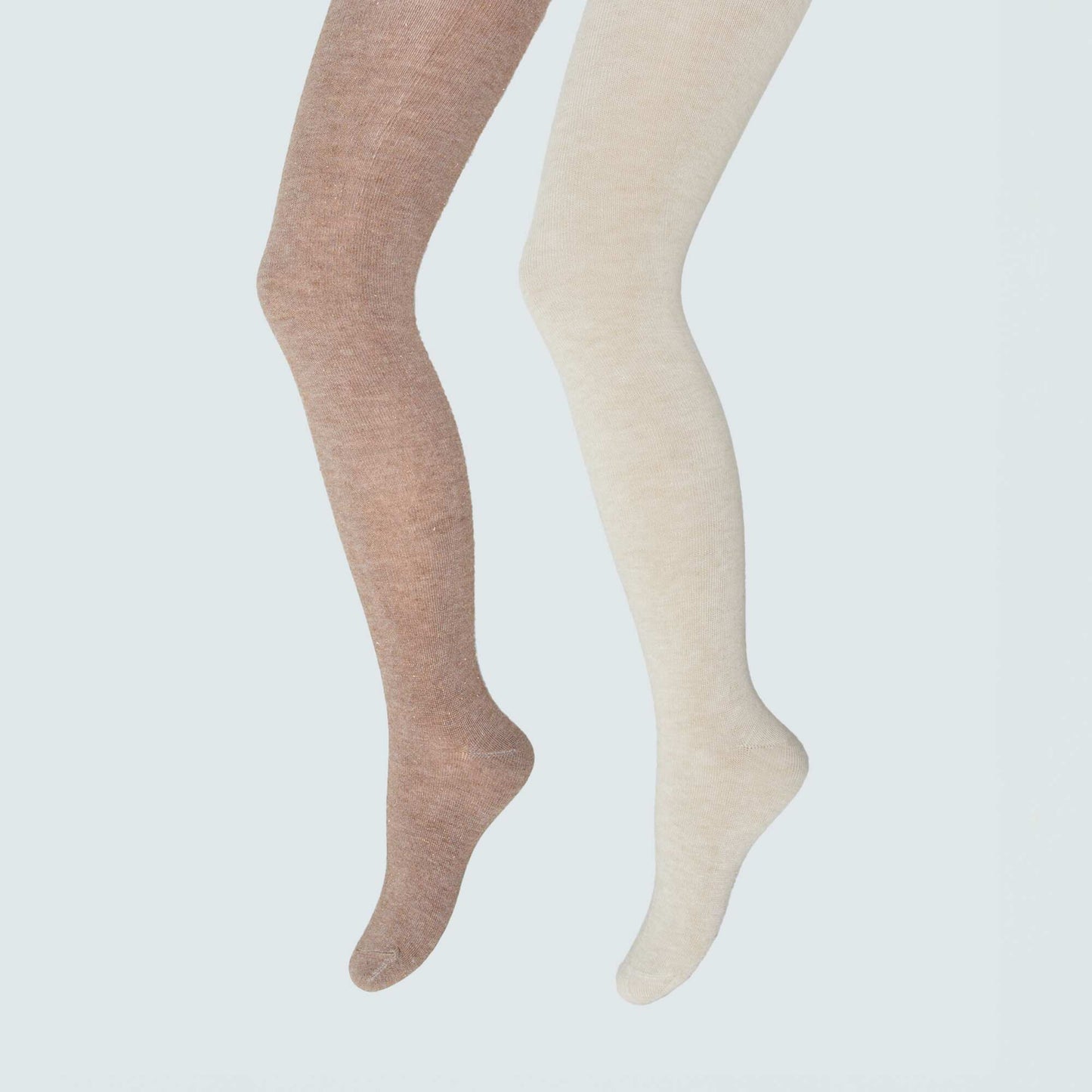 Lot de 2 collants chauds Marron