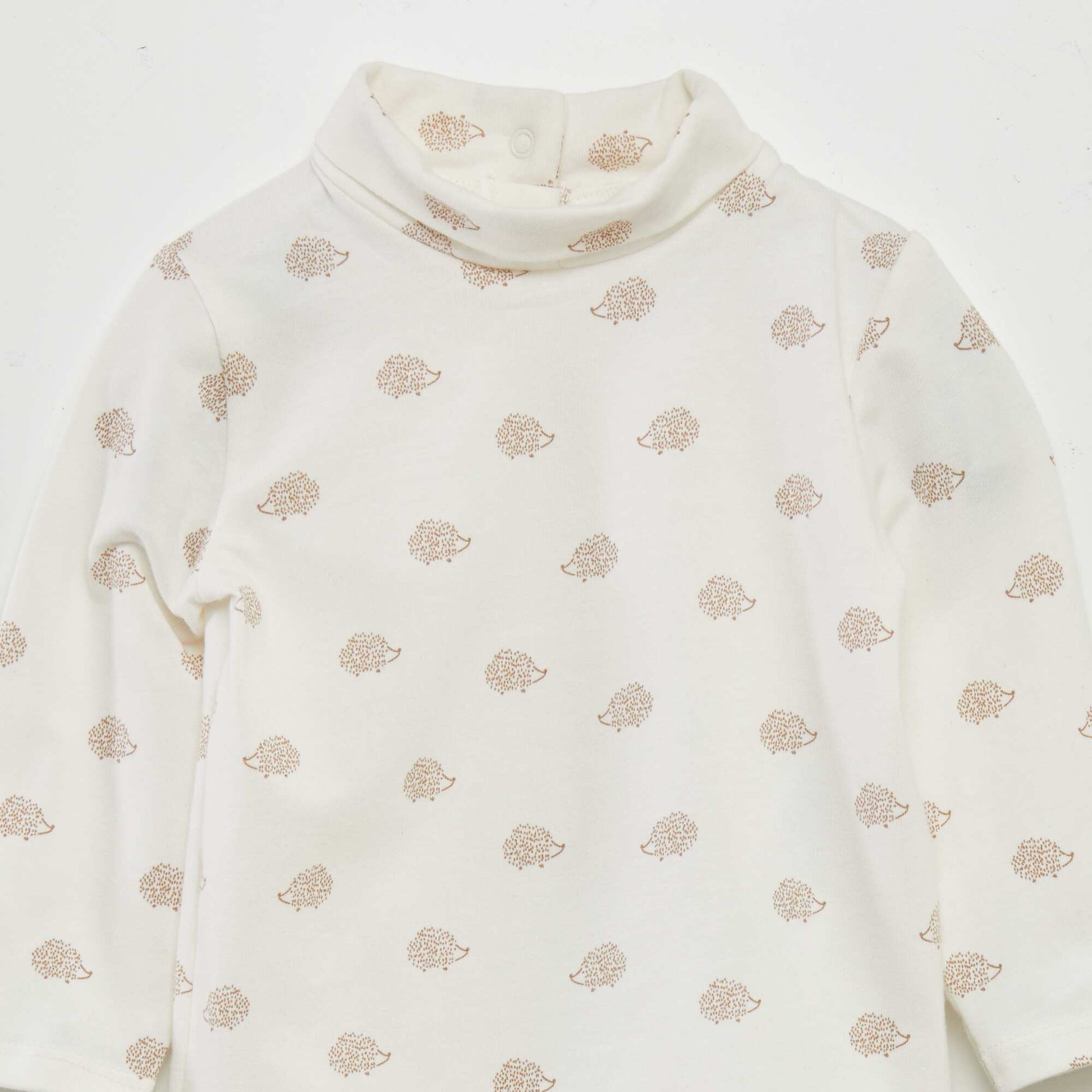 Sous-pull en jersey motif Blanc