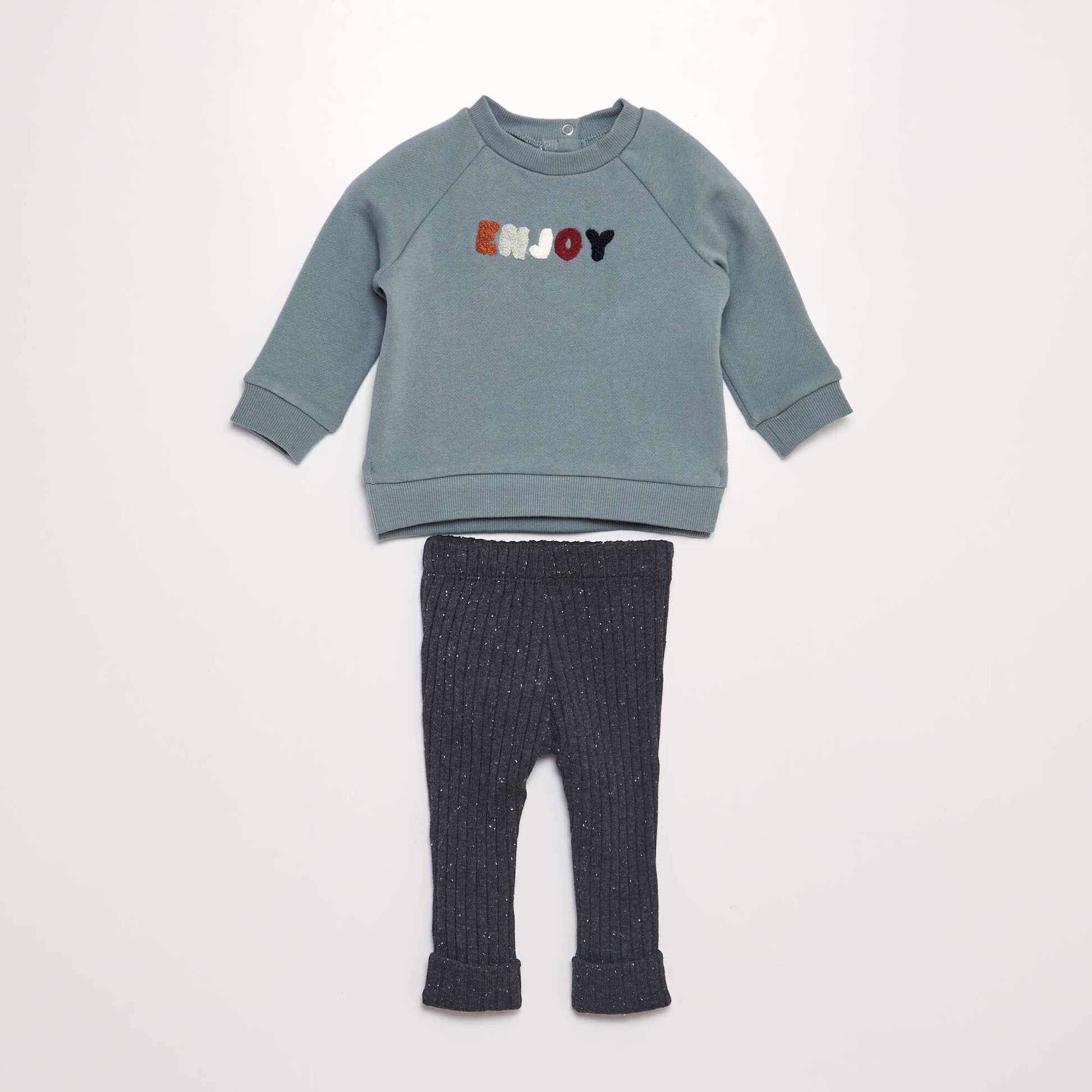 Ensemble sweat + legging mouchet - 2 pi ces Vert