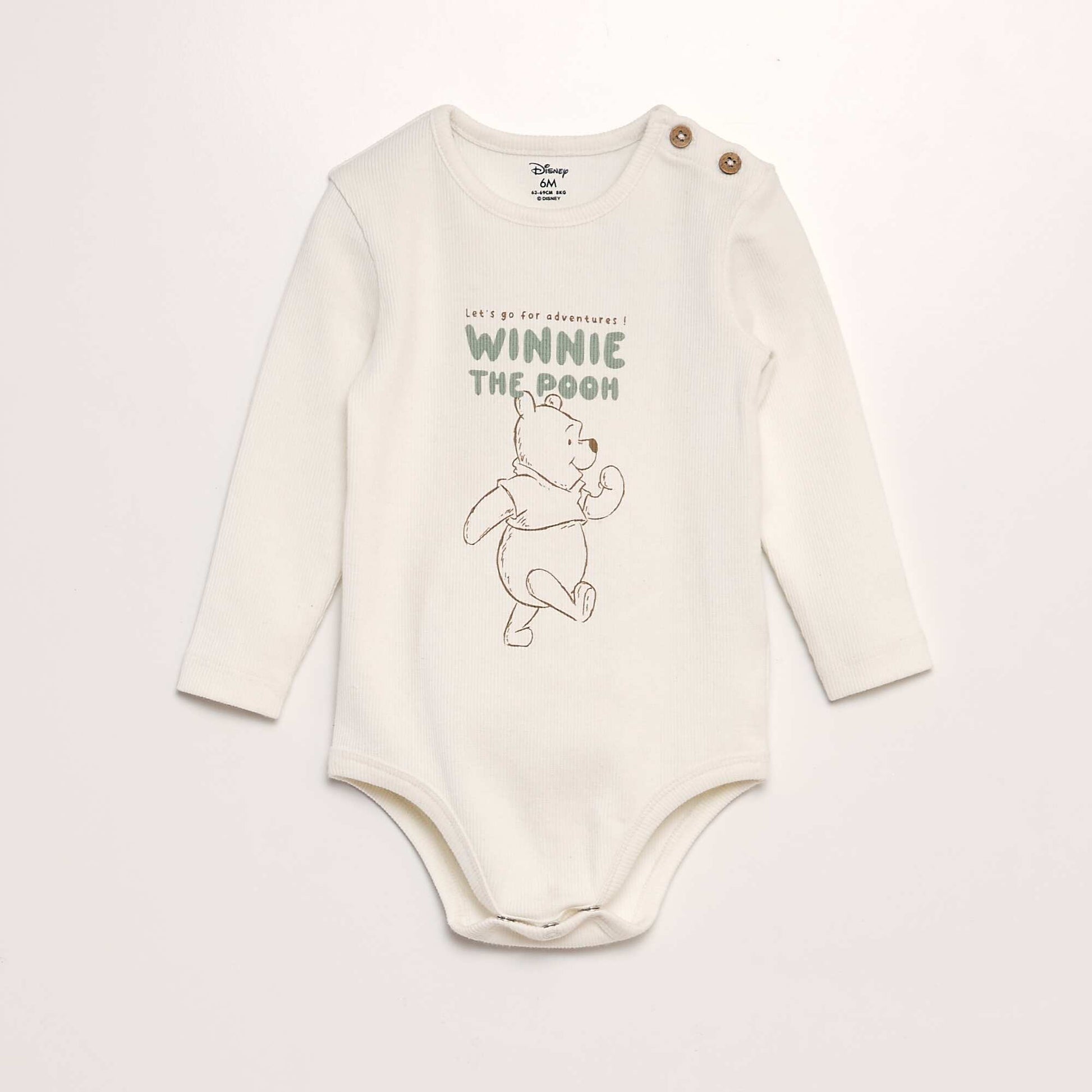 Body 'Winnie' c tel avec ouverture boutonn e Ecru