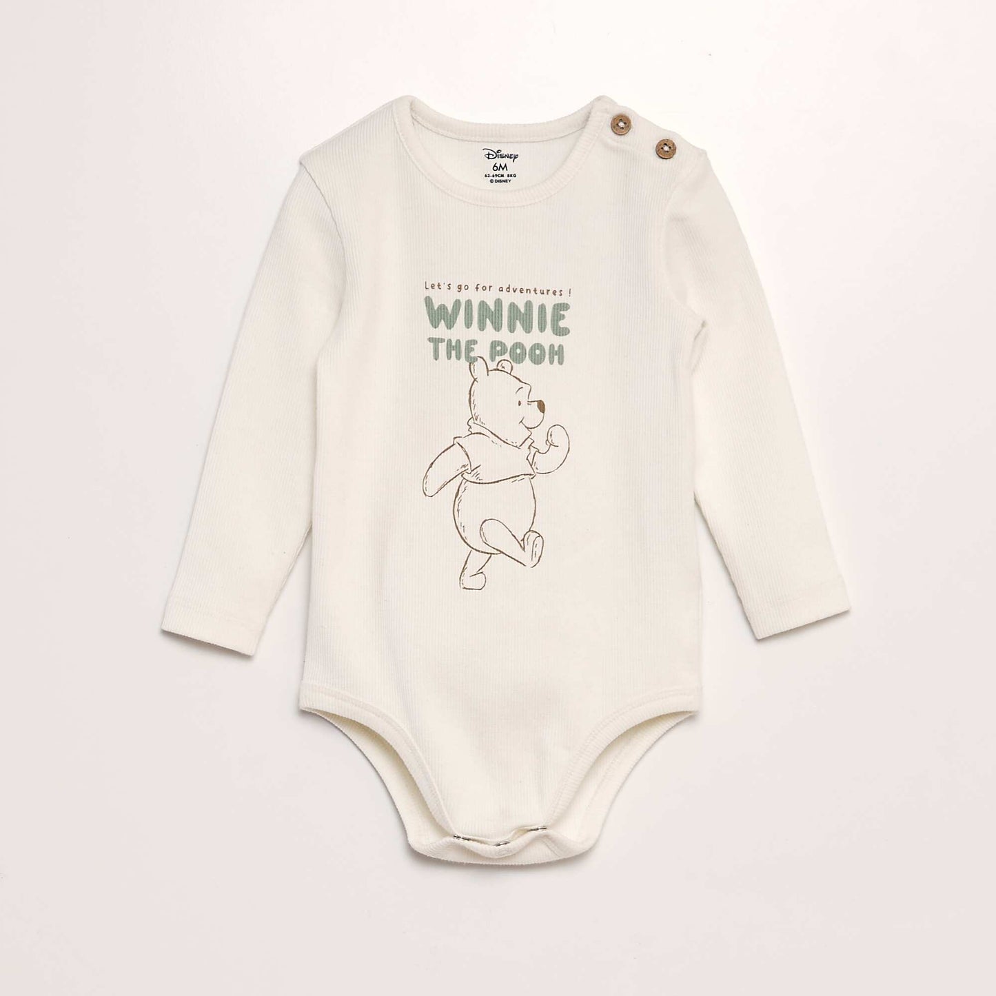 Body 'Winnie' c tel  avec ouverture boutonn e Ecru