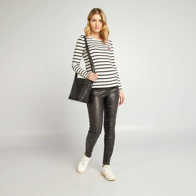 Pantalon grossesse avec bandeau lastique noir