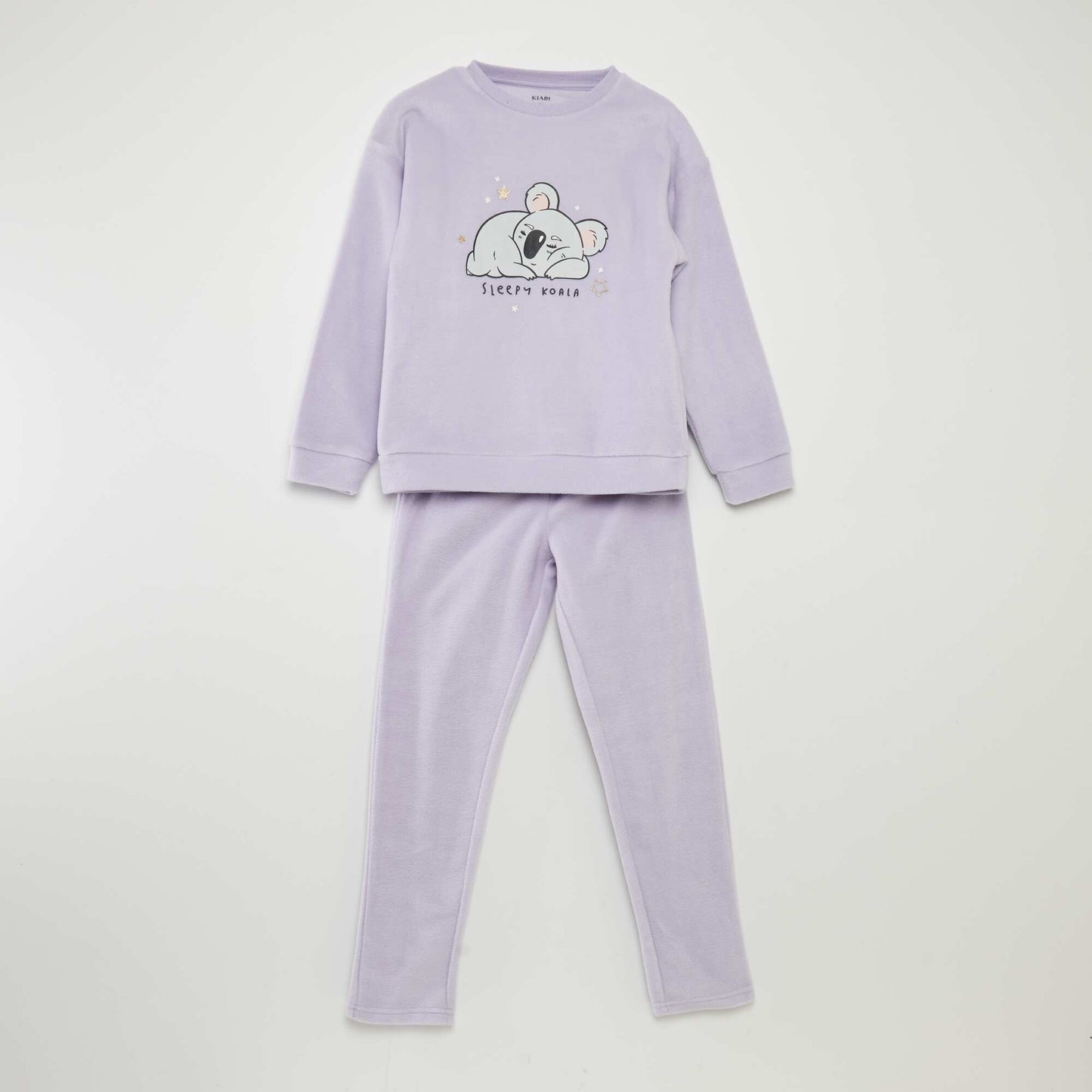 Pyjama long en polaire - 2 pi ces BLEU
