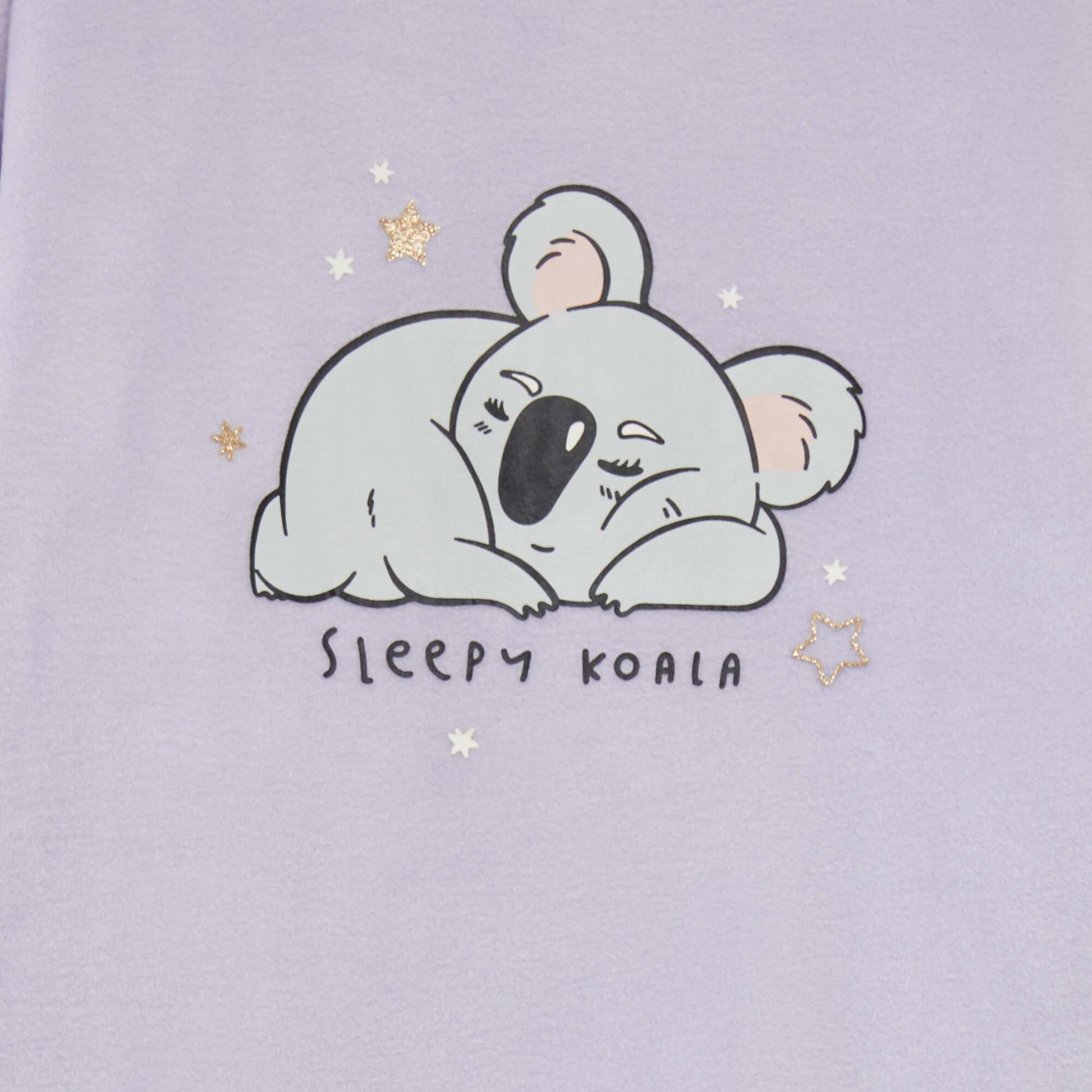 Pyjama long en polaire - 2 pi ces BLEU