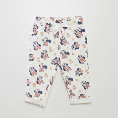Pantalon jogging 'Minnie' Blanc