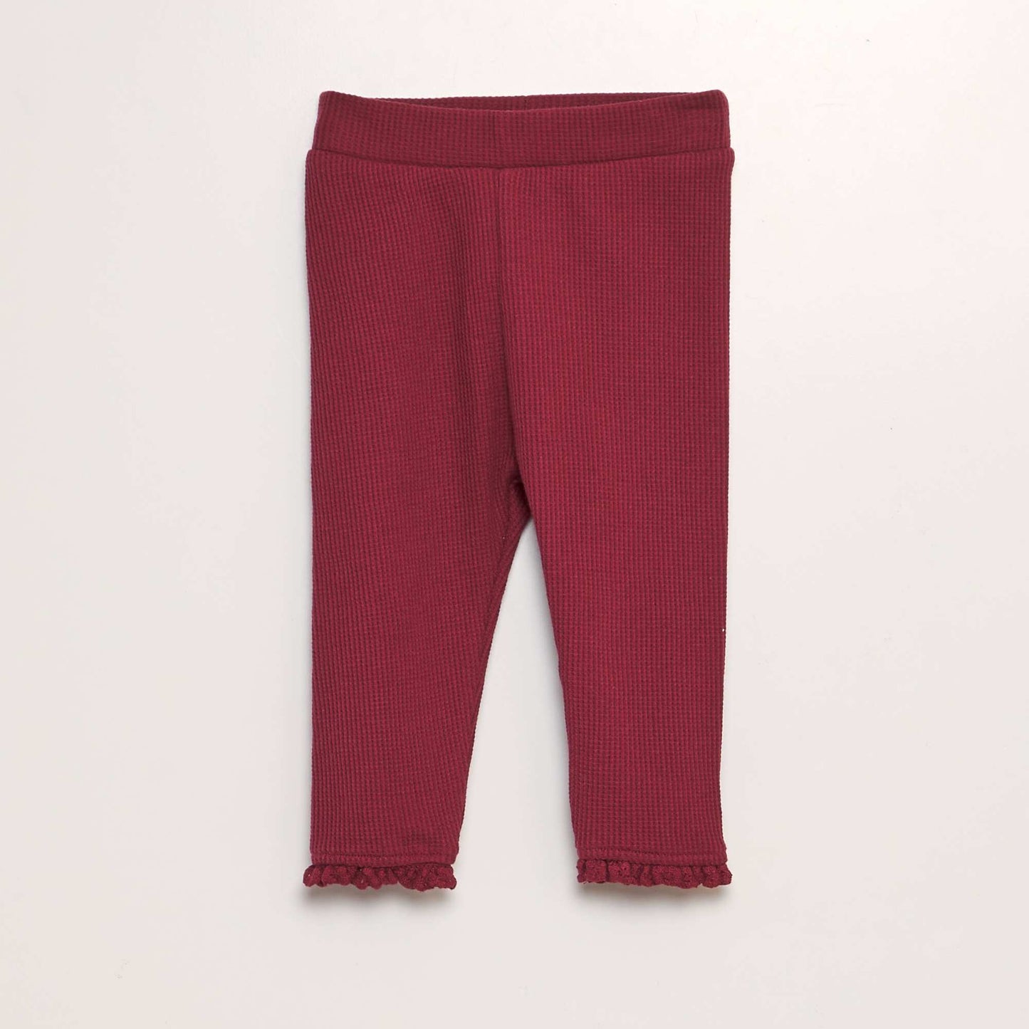 Ensemble sweat + legging gaufr  - 2 pi ces Rouge