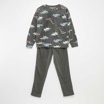 Ensemble pyjama en polaire - 2 pi ces Vert