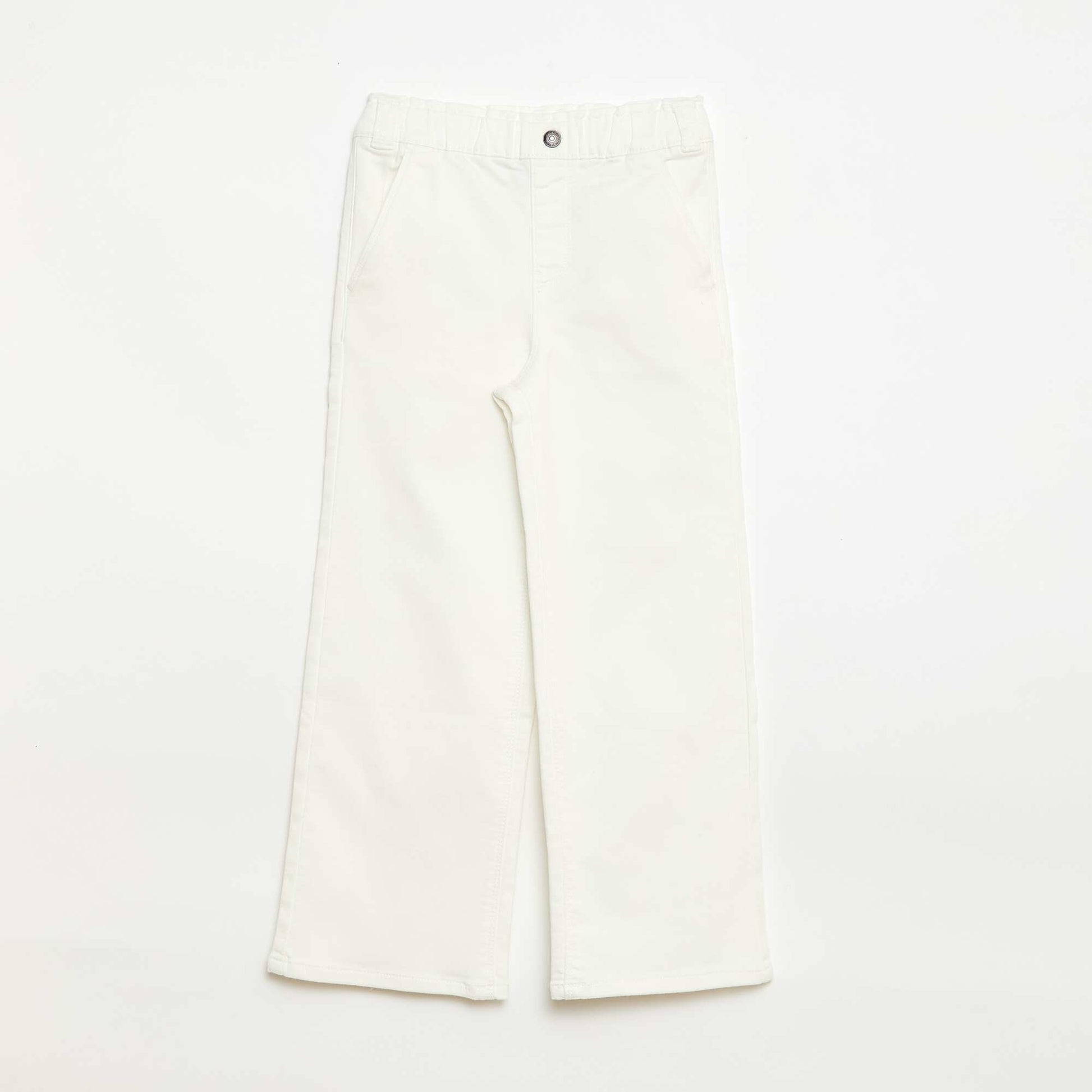 Pantalon wide legs - collection facile à enfiler BLANC