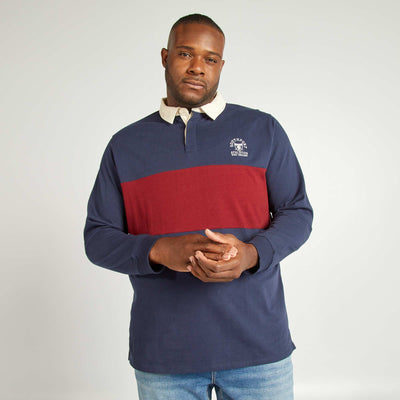Polo type rugby Rouge