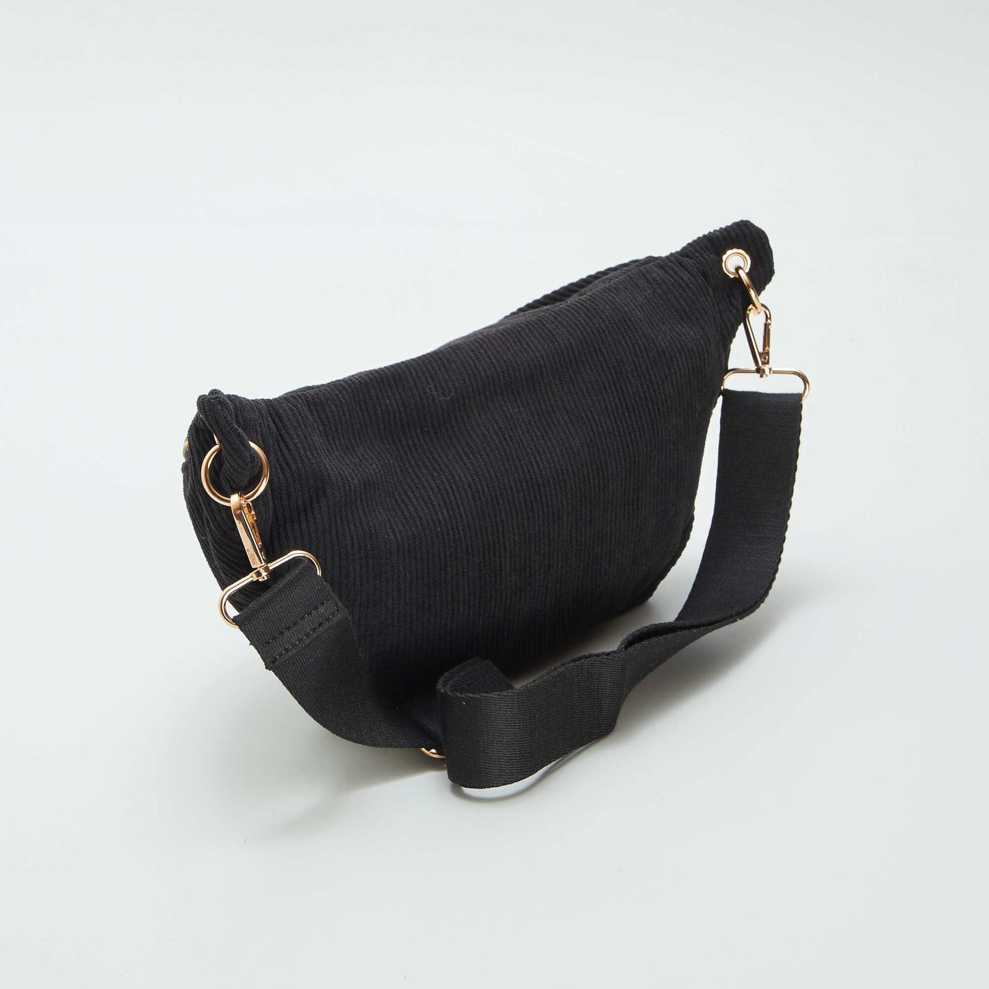 Sac banane en velours c tel  Noir