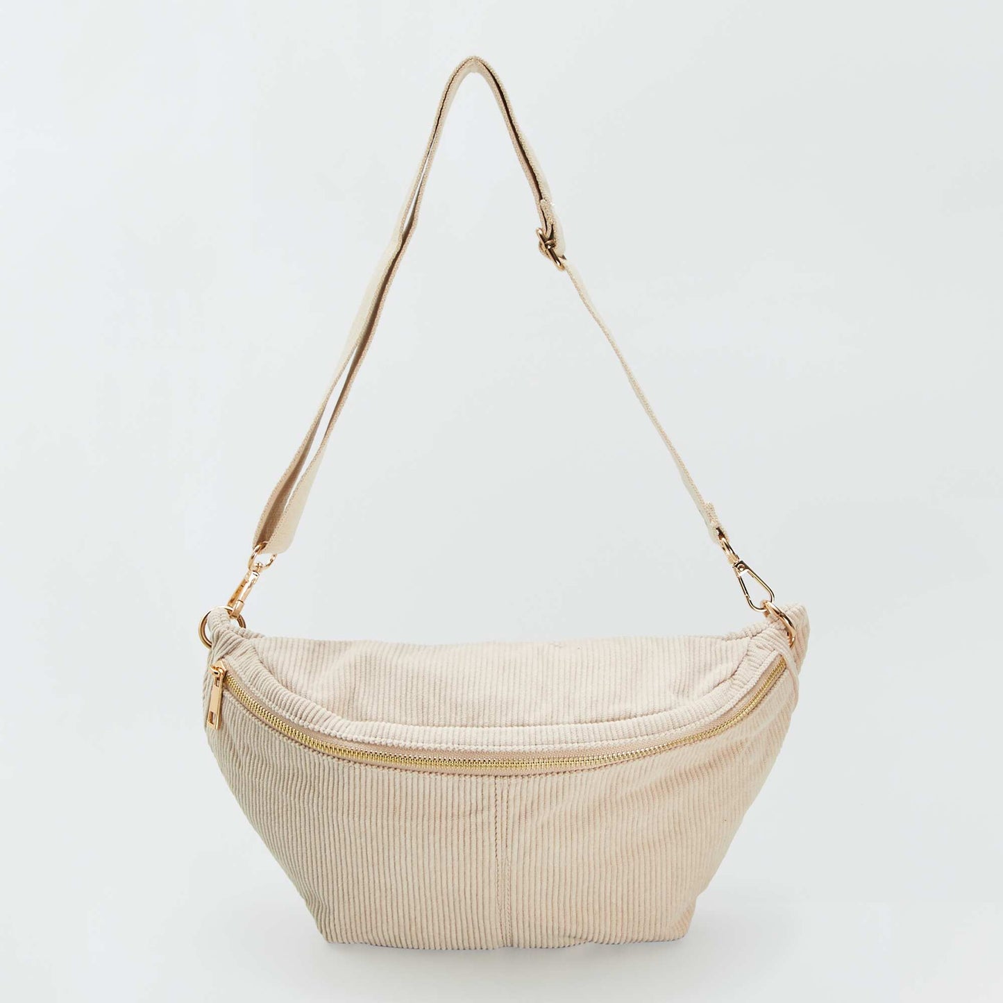 Sac banane en velours c tel  Beige