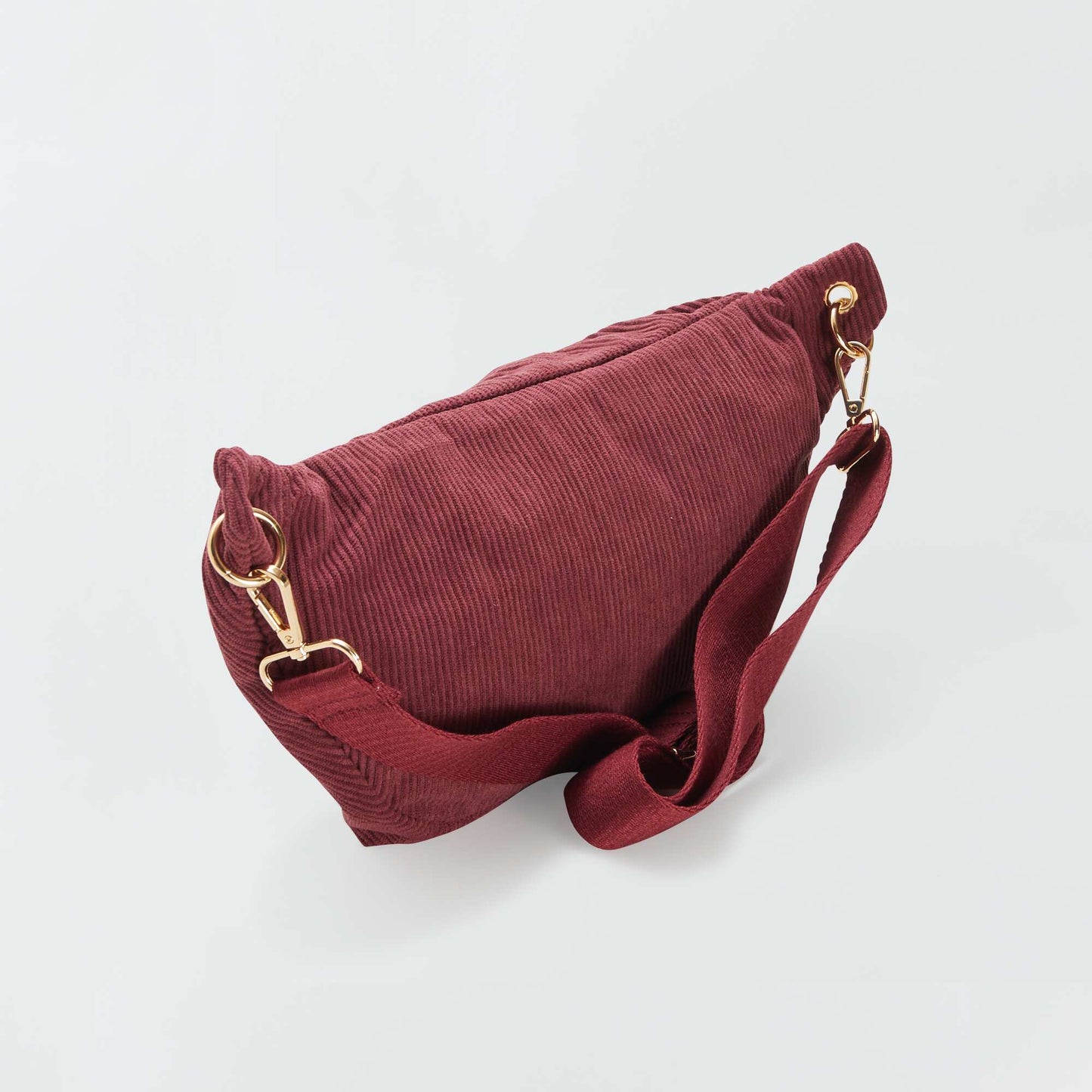 Sac banane en velours c tel  Bordeaux