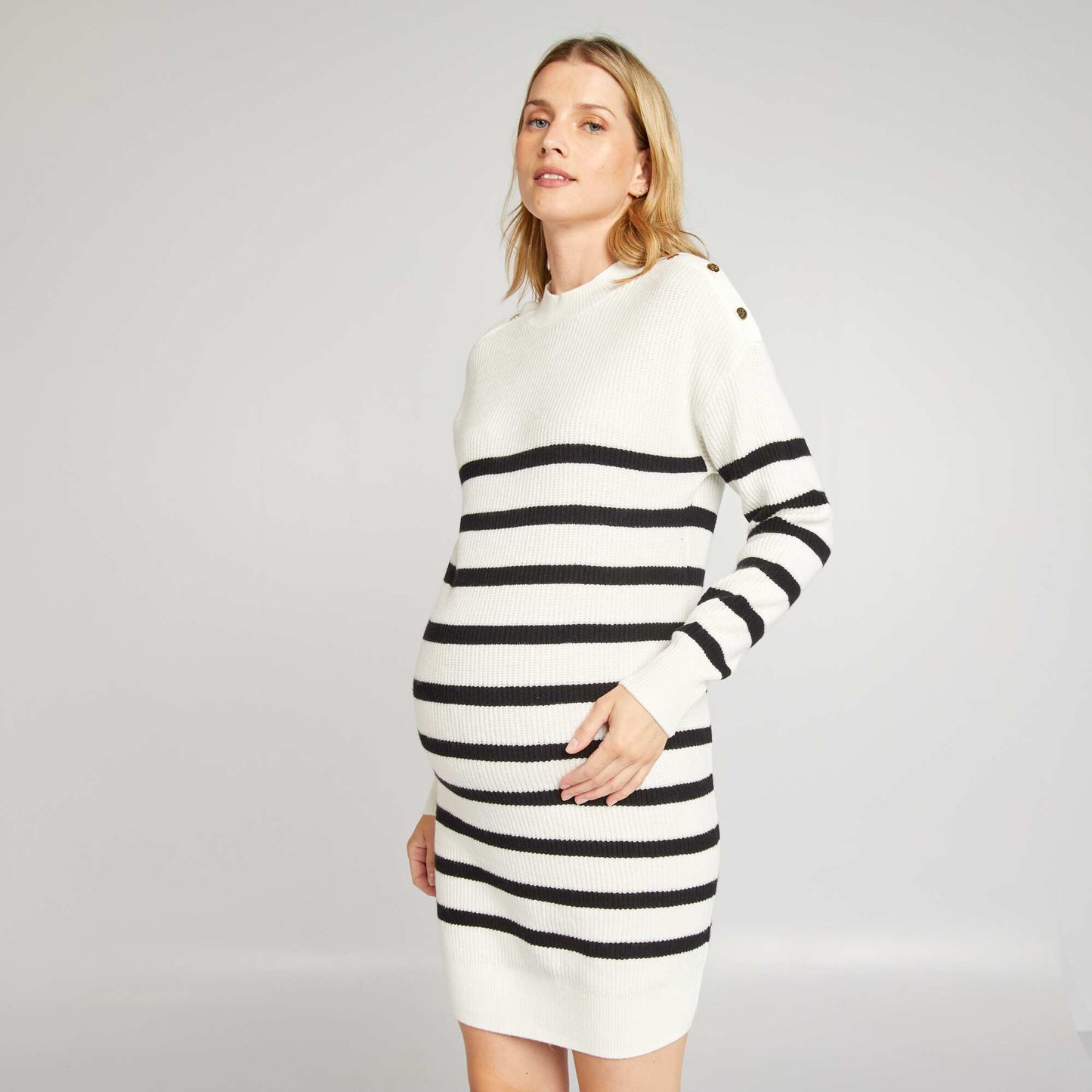 Robe pull grossesse Marinière