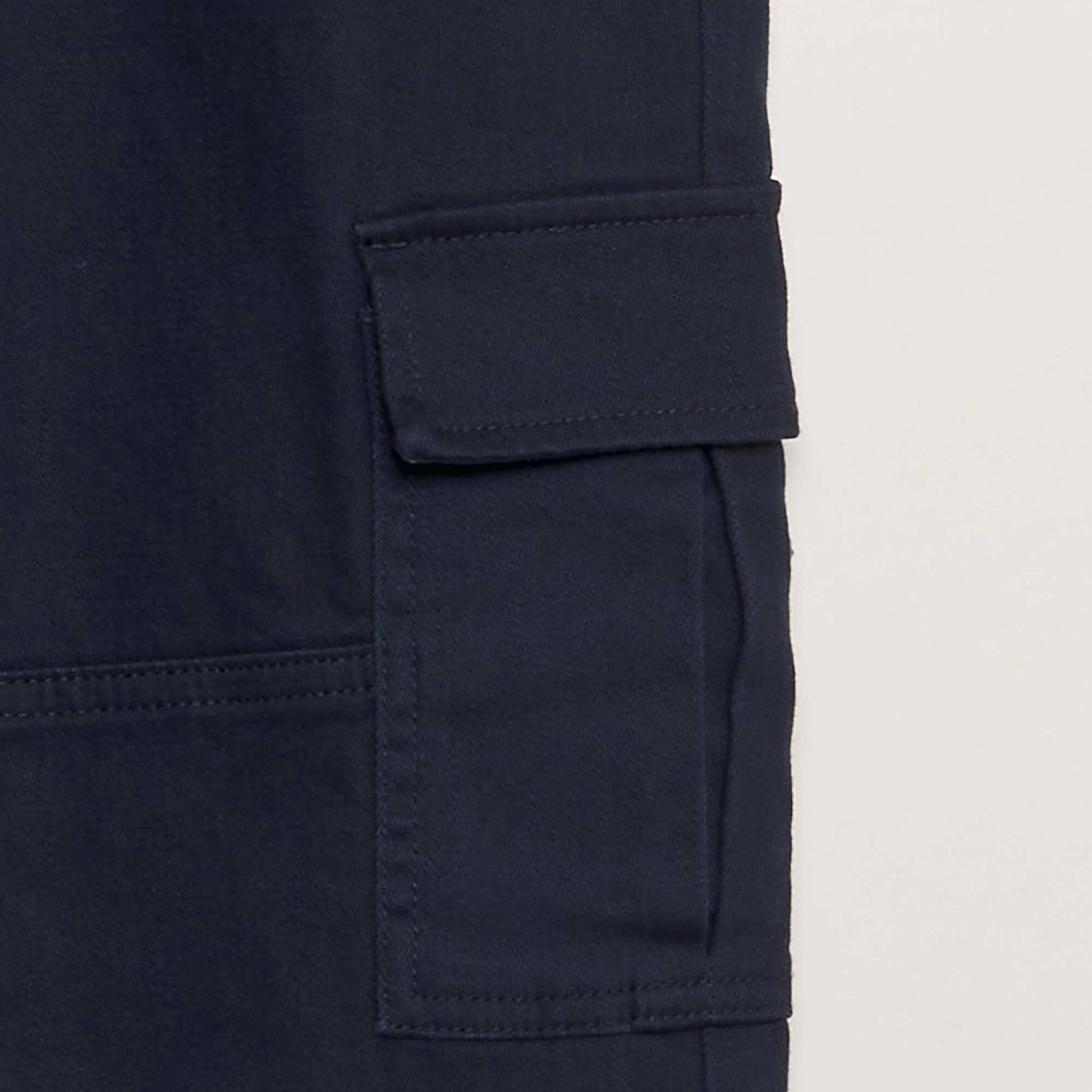 Pantalon multipoches Bleu