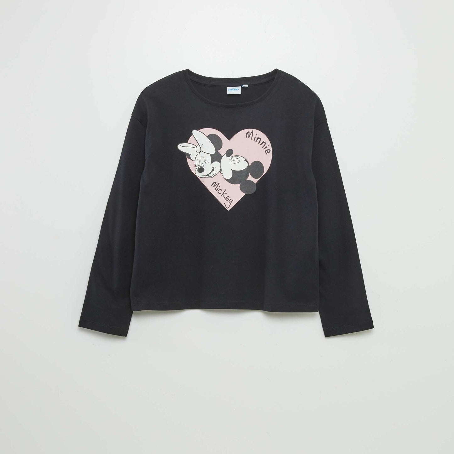 T-shirt 'Minnie' 'Disney' manches longues Noir