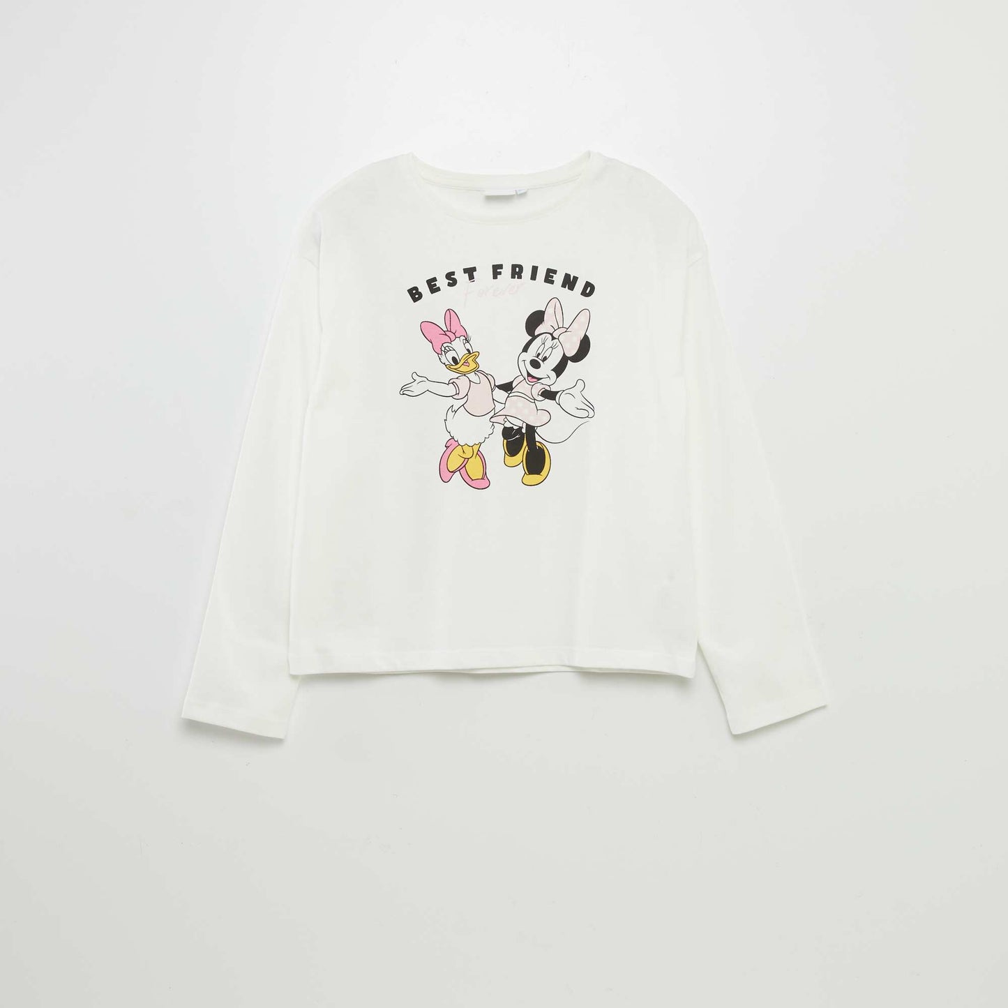 T-shirt 'Minnie' 'Disney' manches longues Blanc