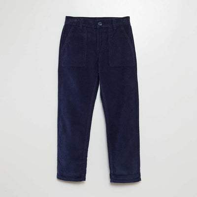 Pantalon en velours c tel Marine