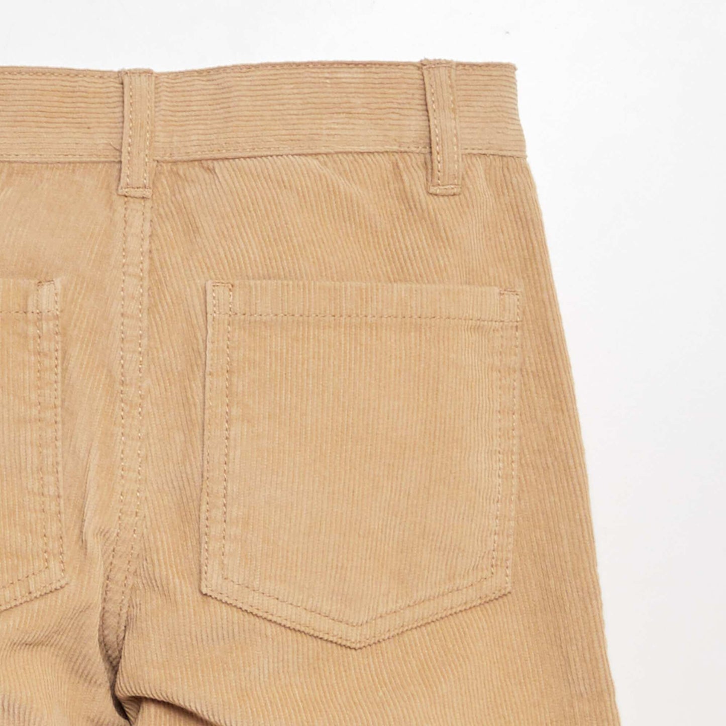 Pantalon en velours c tel  Beige