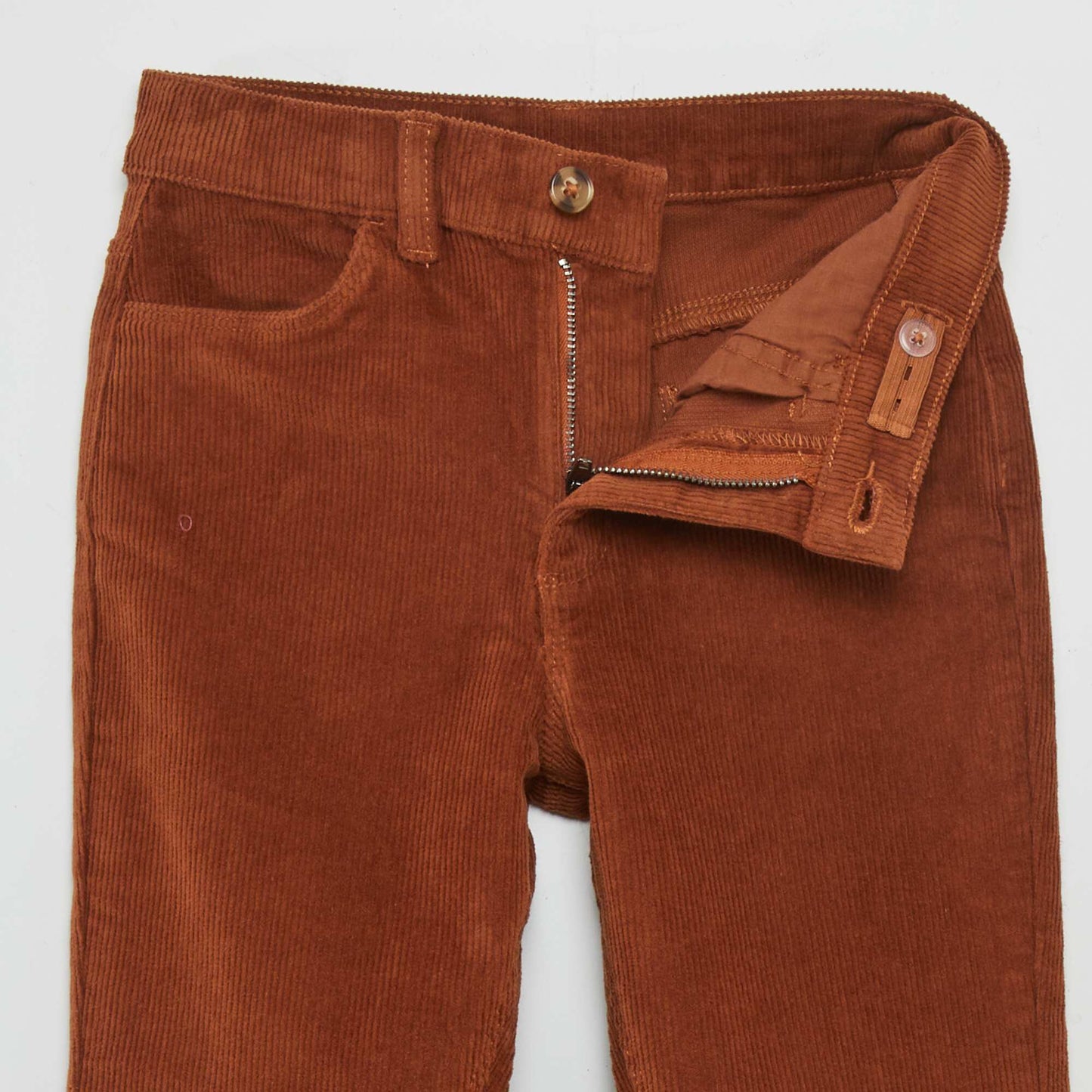 Pantalon en velours côtelé Marron