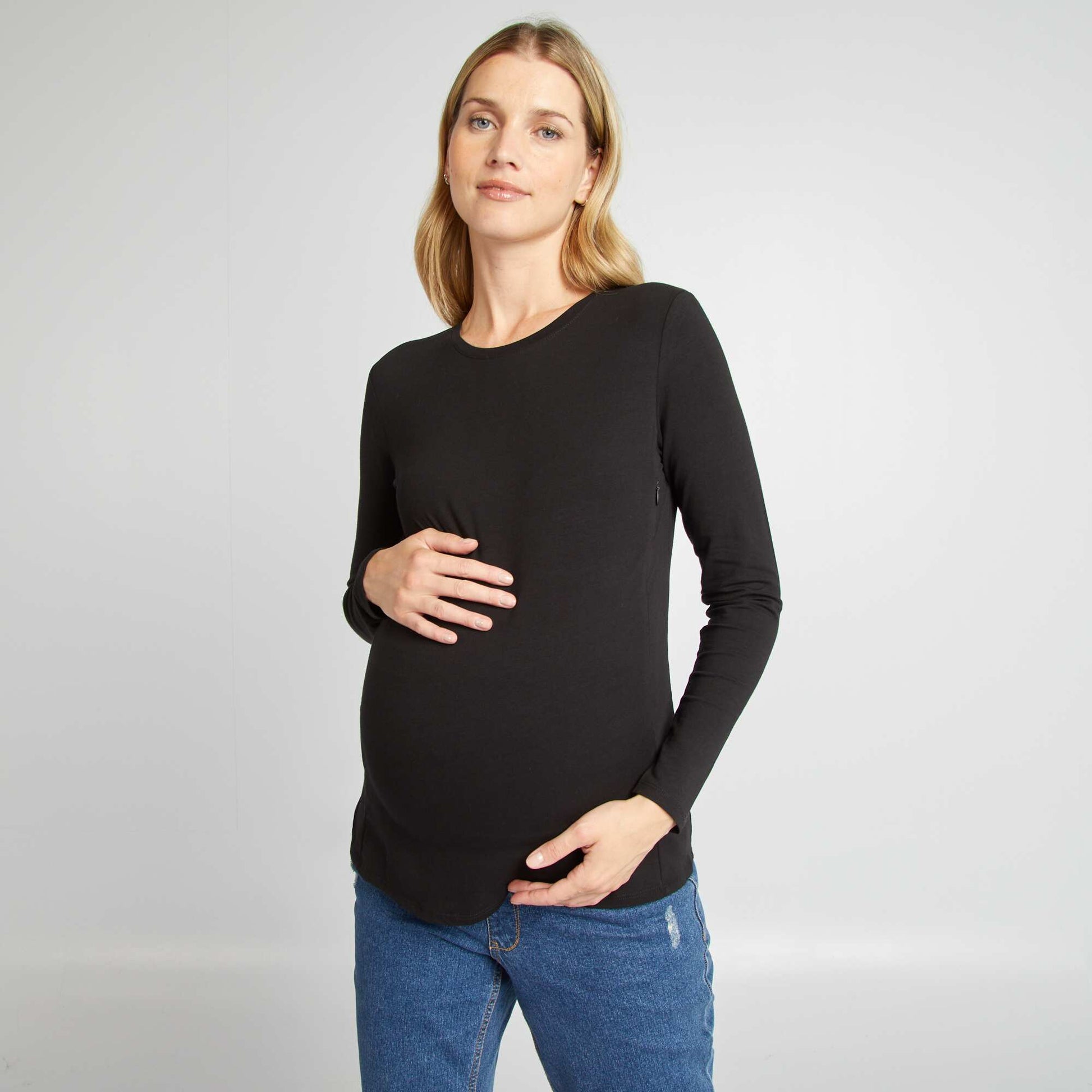 T-shirt d'allaitement NOIR
