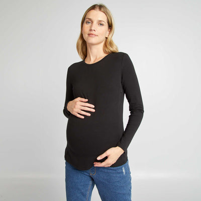 T-shirt d'allaitement NOIR